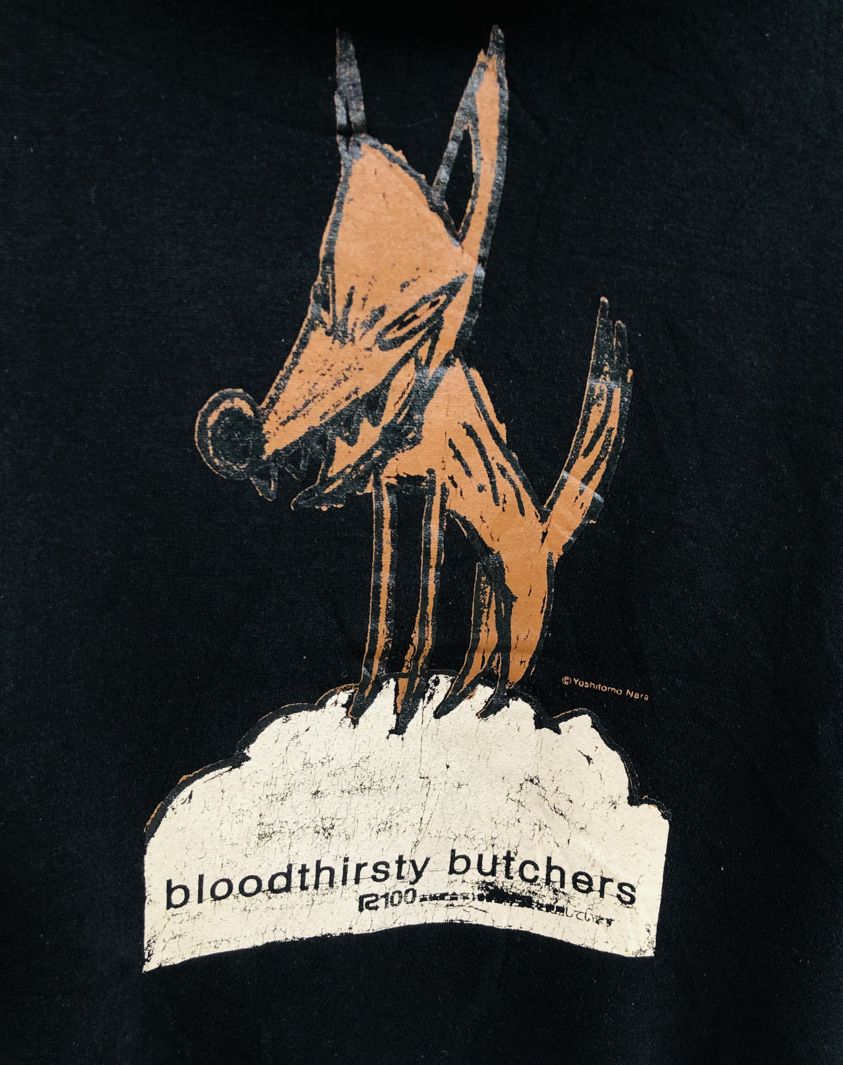Vintage Vintage Yoshitomo Nara Bloodthirsty Butchers Hoodie Sweater Size US L / EU 52-54 / 3 - 3 Thumbnail