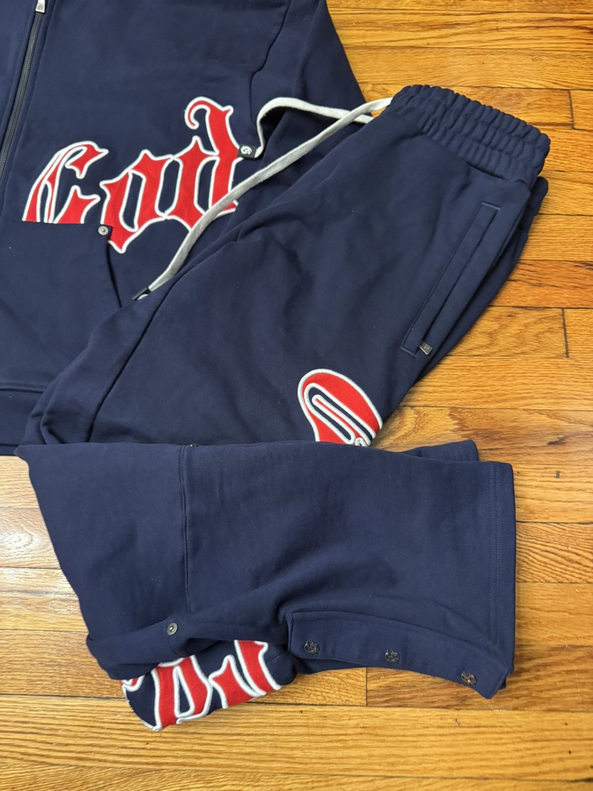 Godspeed GodSpeed Navy Blue Red Track Suit Size Medium Size US M / EU 48-50 / 2 - 4 Thumbnail