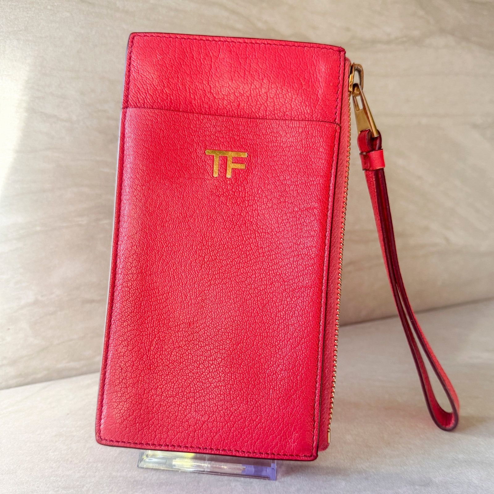 Tom Ford Tom Ford Grained Leather Wristlet Wallet Size ONE SIZE - 3 Thumbnail