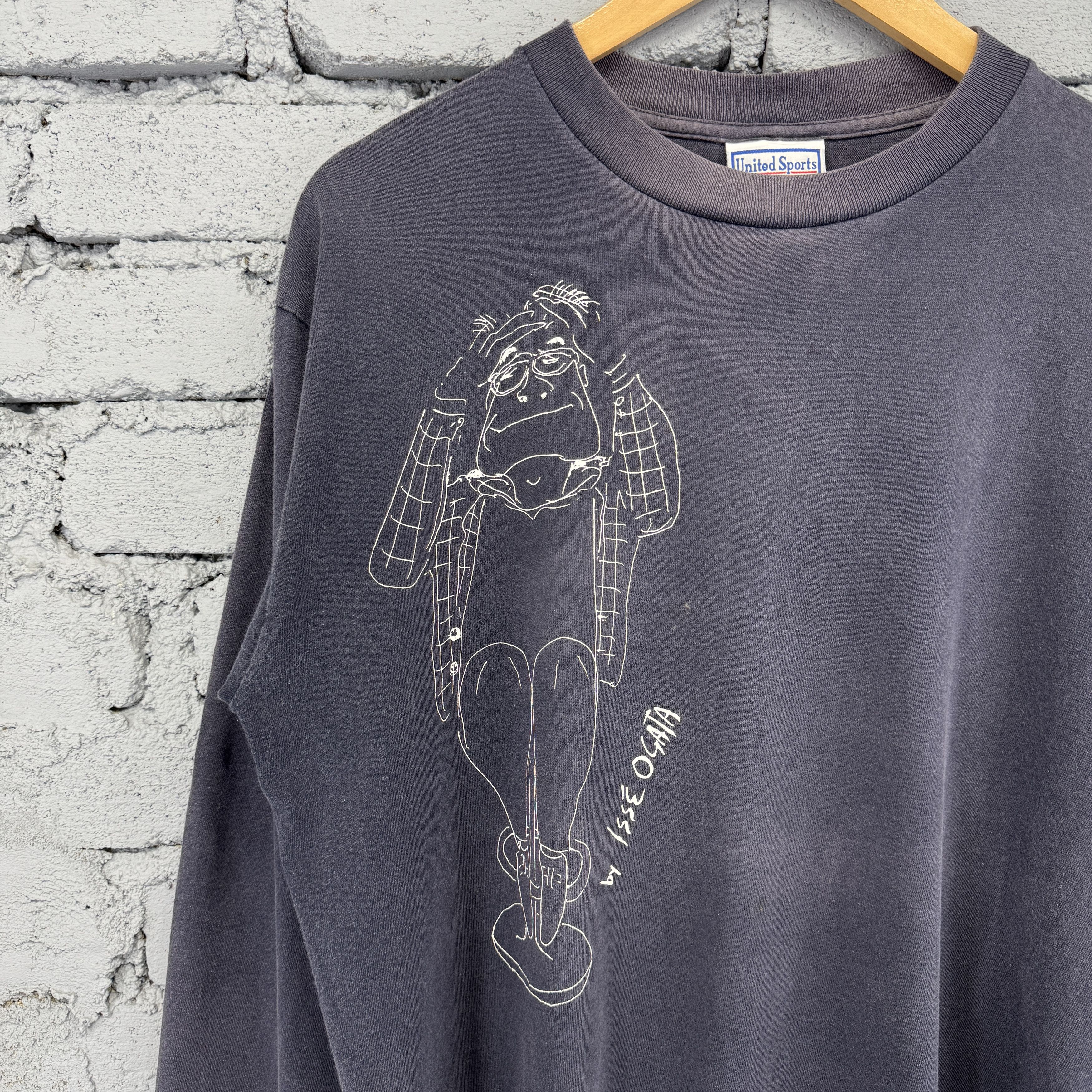 Vintage Vintage 90s United Sport With Graphic By Issei Ogata Tshirt Size US L / EU 52-54 / 3 - 3 Thumbnail