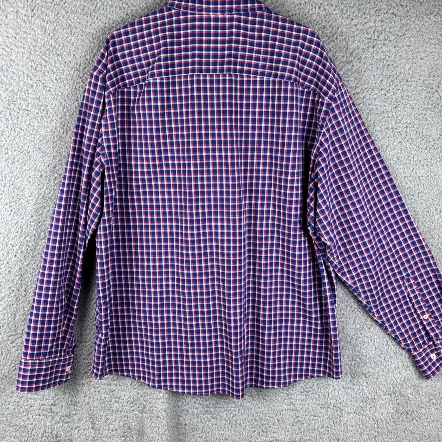 UNTUCKit UNTUCKit Button-Up Shirt Mens 3XL Multicolor Plaid Nylon Blend Stretch Long Sleeve Size US XXL / EU 58 / 5 - 5 Thumbnail