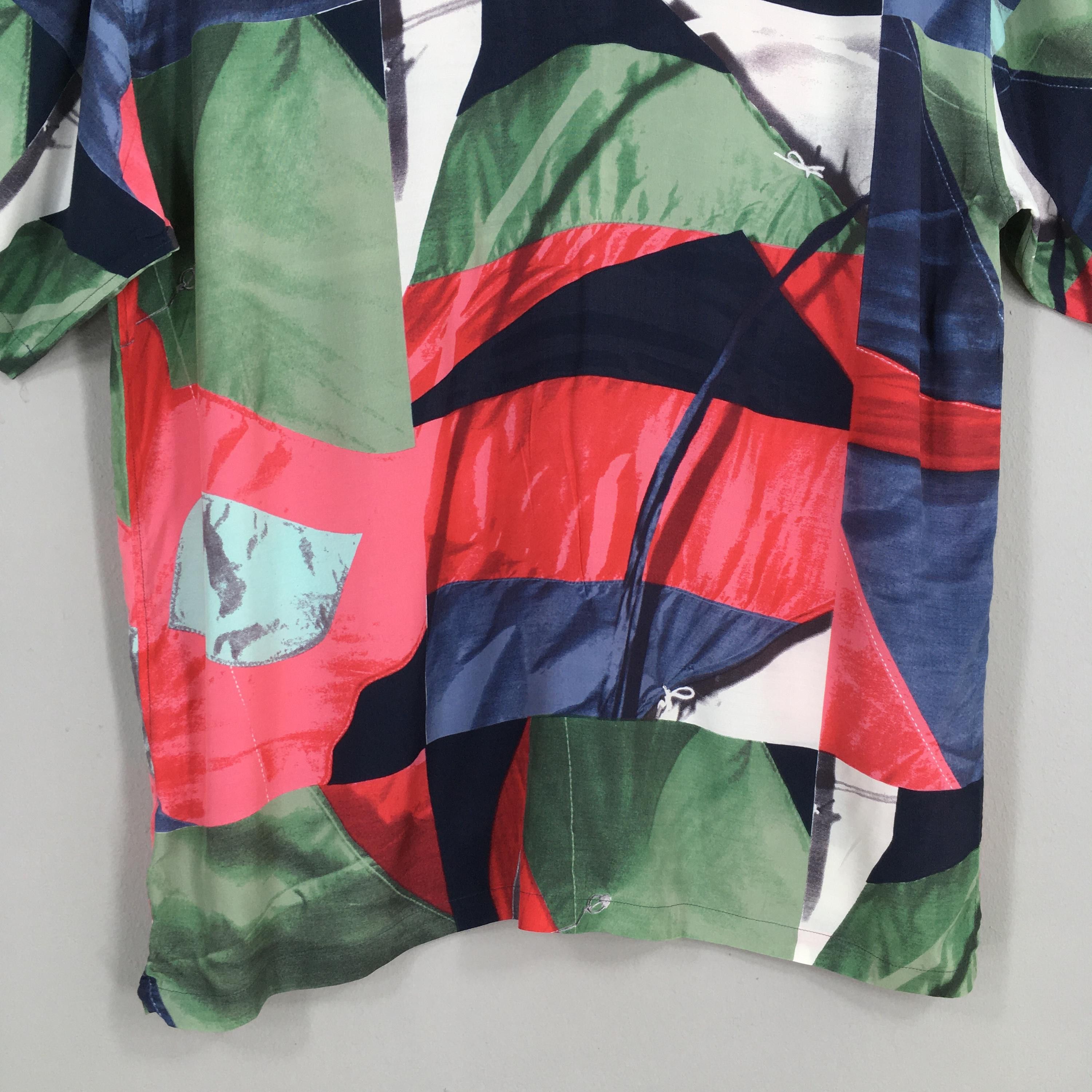 Vintage Vtg Pia Sports Funky Multicolor Abstract Pattern Shirt L Size US L / EU 52-54 / 3 - 9 Thumbnail