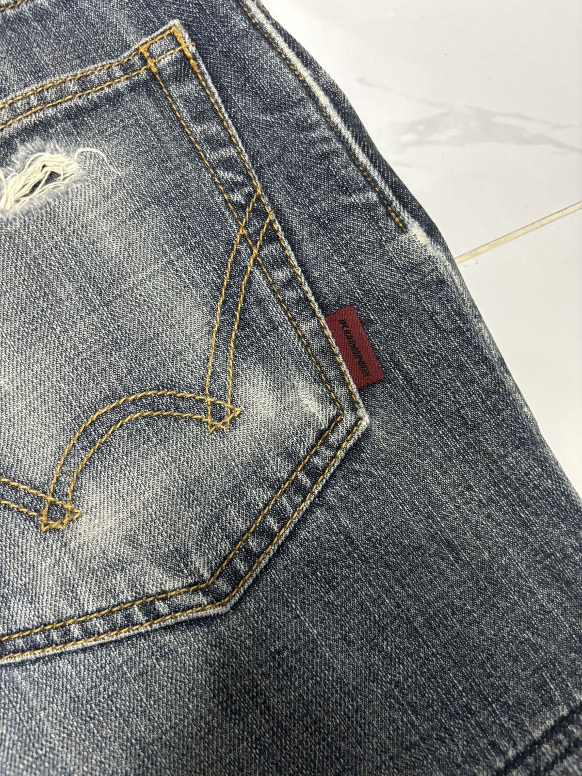 Kadoya ❤️‍🔥VINTAGE KOMINE TOKYO MOTORCYCLE DENIM JEANS Size US 30 / EU 46 - 13 Thumbnail