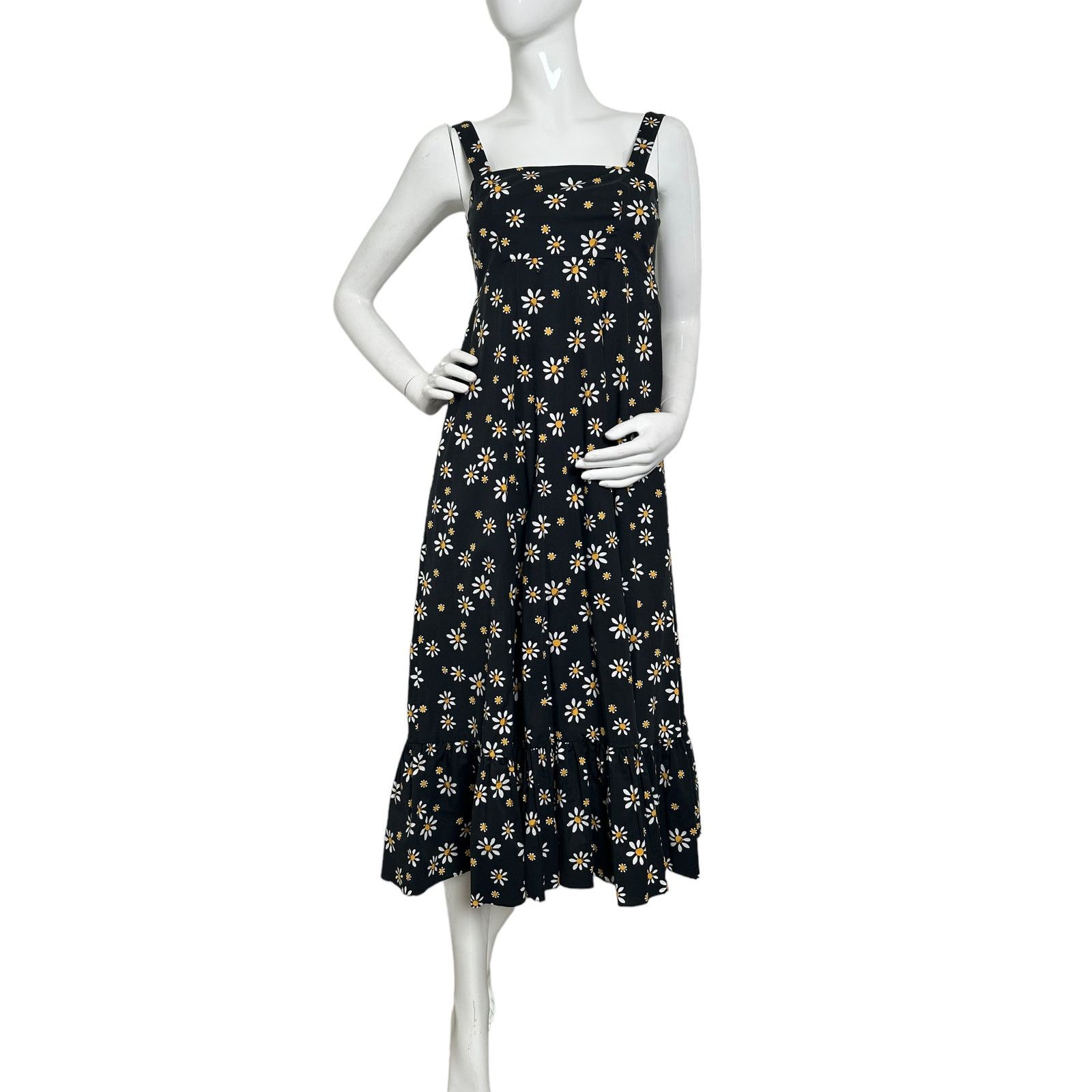 Kate Spade Kate Spade Daisy Dots Al Fresco Midi Dress XS Black Size XS / US 0-2 / IT 36-38 - 3 Thumbnail