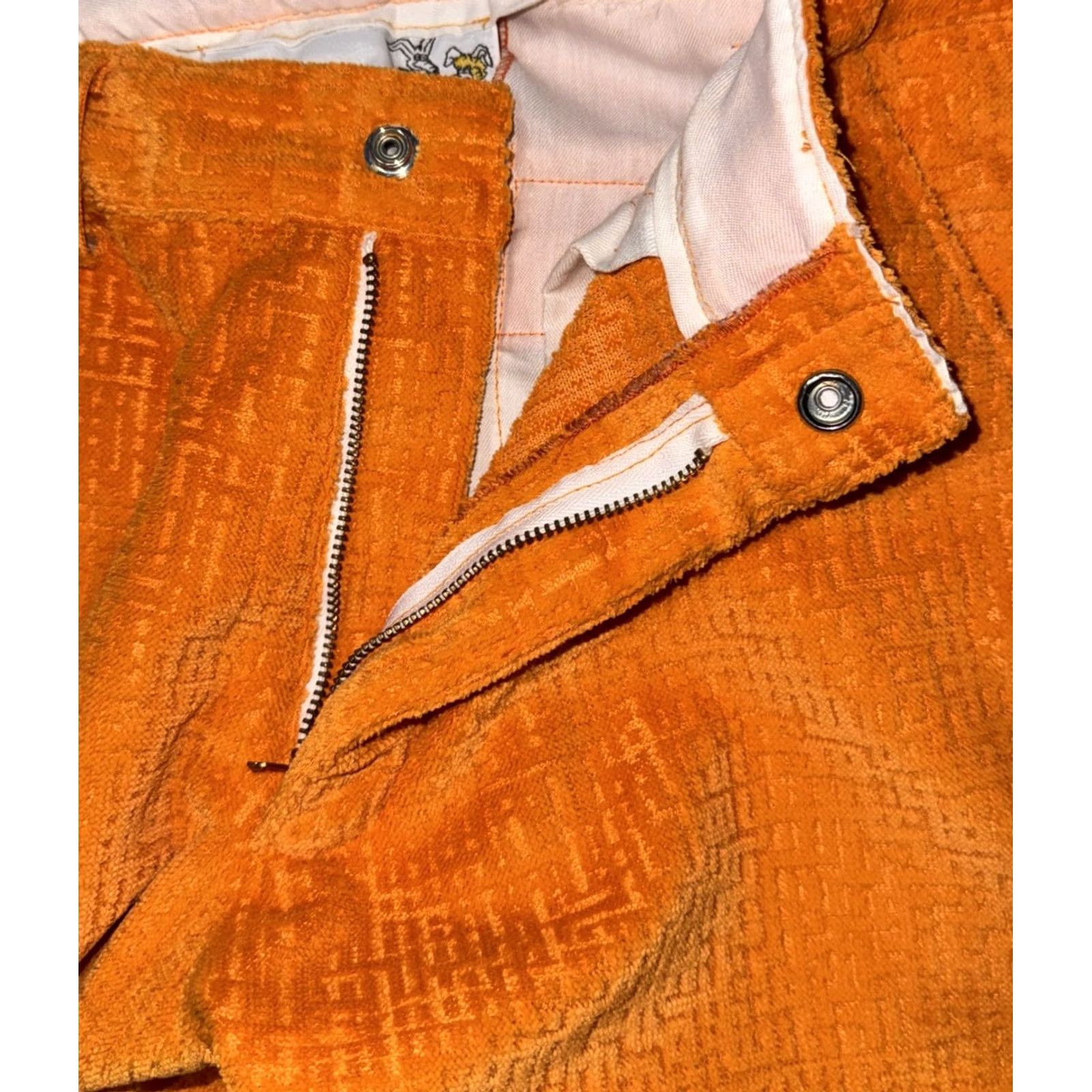 Vintage VINTAGE Aaardvark's Odd Ark Pants Sz 28 Orange Corduroy Flared Bell Bottoms Made In USA Size 28" / US 6 / IT 42 - 4 Thumbnail