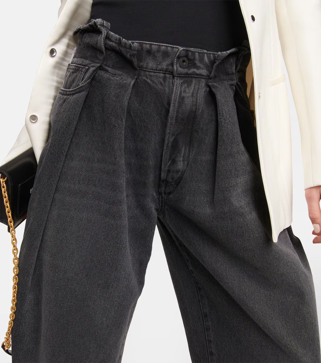 Off-White o1y1225 Denim Pant in Gray Size 26" / US 2 / IT 38 - 4 Thumbnail