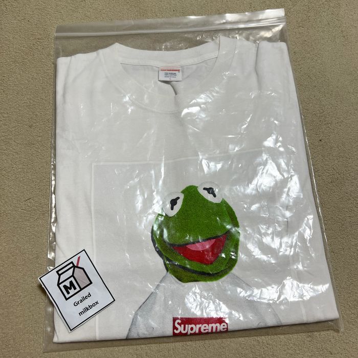 Supreme kermit hot sale tee white