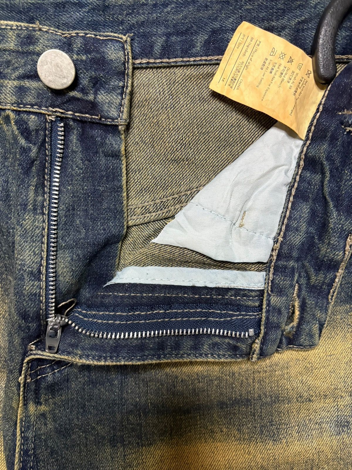 Japanese Brand Vintage Japanese Brand Rusty Wash Adjustable Baggy Jeans Size 32" / US 10 / IT 46 - 9 Thumbnail
