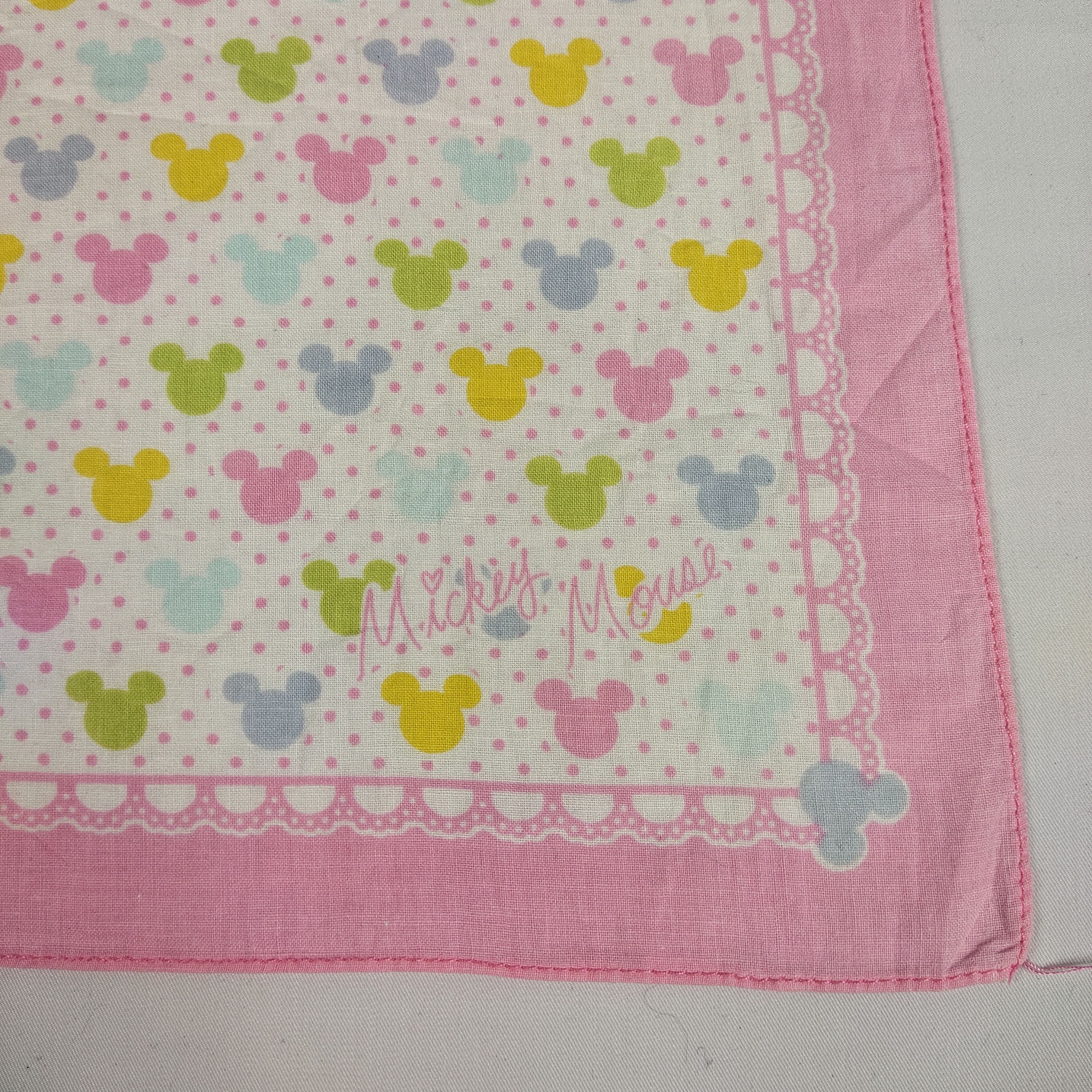 Disney × Mickey Mouse × Vintage Mickey Mouse Handkerchief / Neckerchief / Bandana FZ552 Size ONE SIZE - 5 Thumbnail