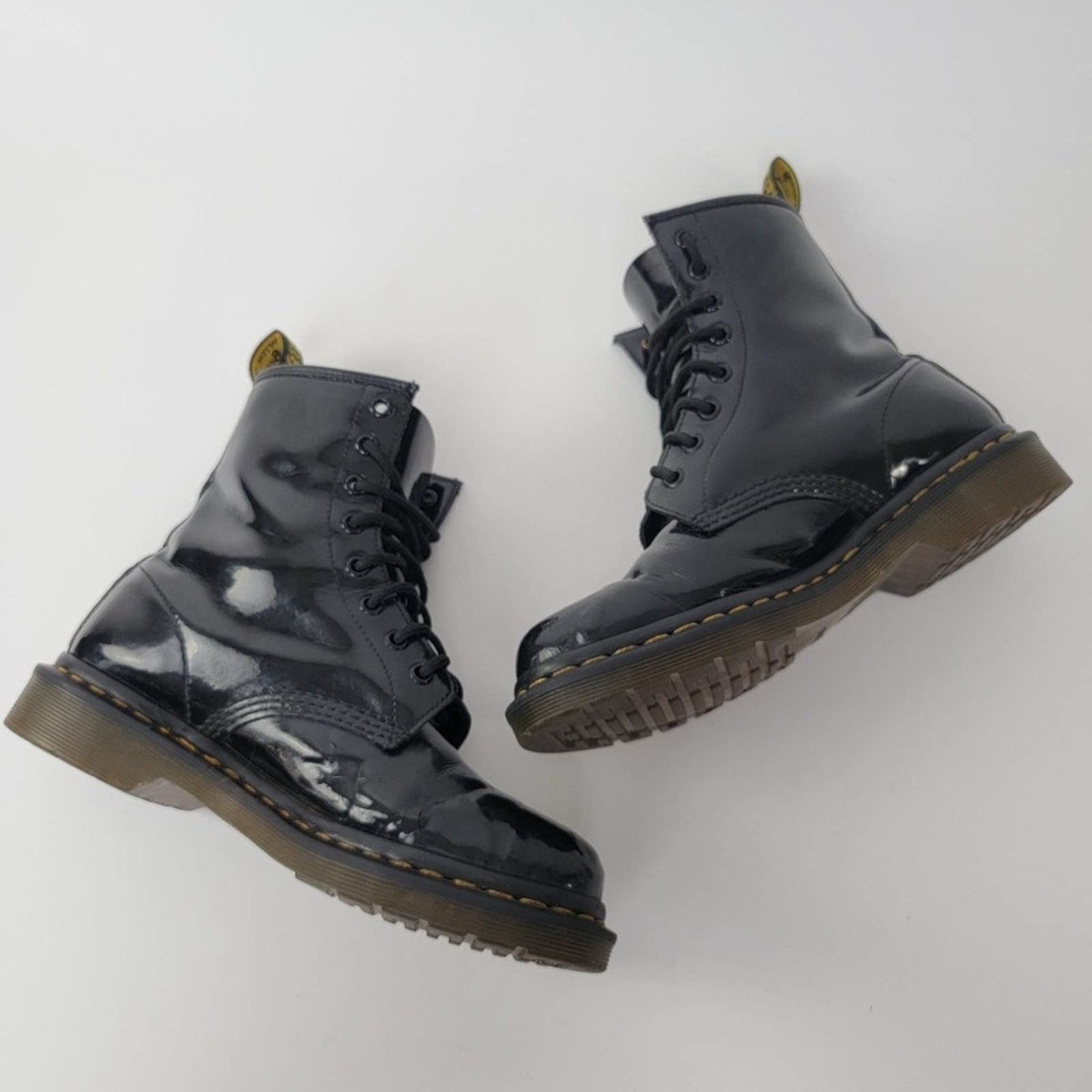 Dr. Martens Dr. Martens 1460 Patent Leather Black Boots - 8 Size US 8 / IT 38 - 10 Thumbnail