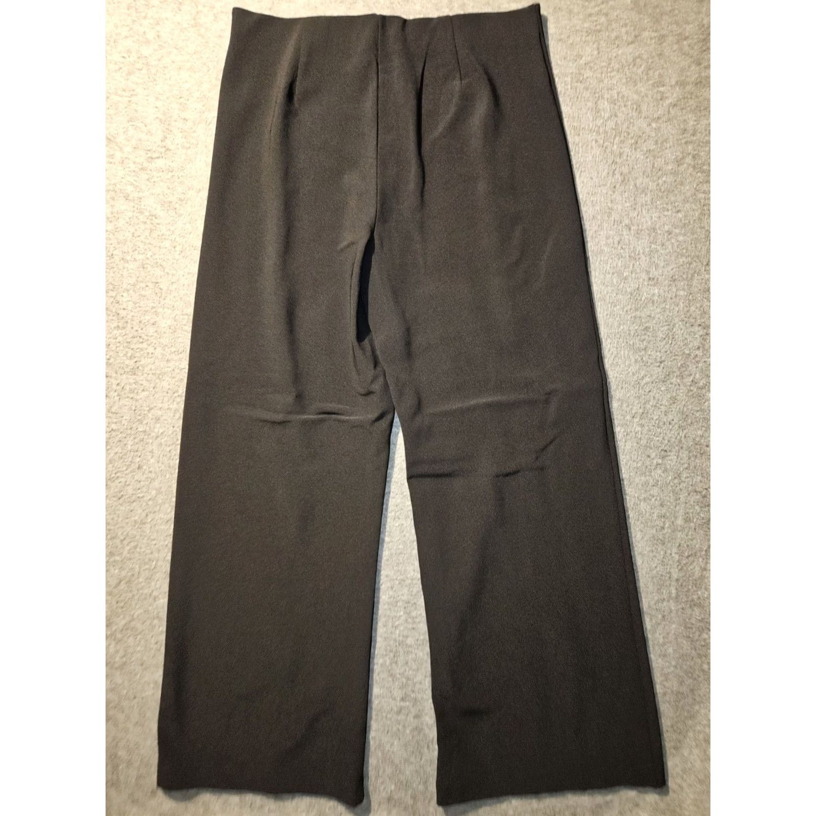 Boston Proper Boston Proper Pants Women's Large Black Wide-Leg Slit Preppy Dress Pants Size 36" / US 14 / IT 50 - 8 Thumbnail