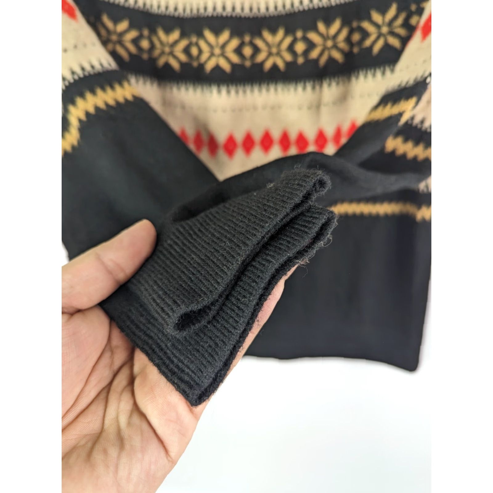 Talbots Talbots Sweater Knit Wool Mohair Nylon Fair Isle Raglan Sleeve Round Neck Multicolor Ski Casual Travel Womens Petite M Size M / US 6-8 / IT 42-44 - 4 Thumbnail