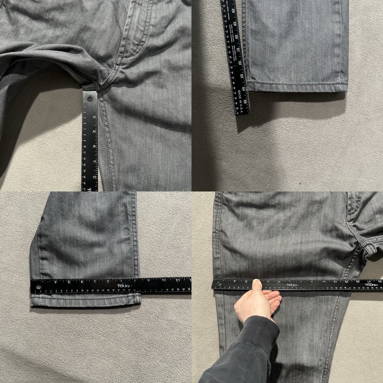 Sean John Sean John Jeans Mens 38 Gray Denim Classic Clayton Slim Straight Fit 38x34 Size US 38 / EU 54 - 8 Thumbnail
