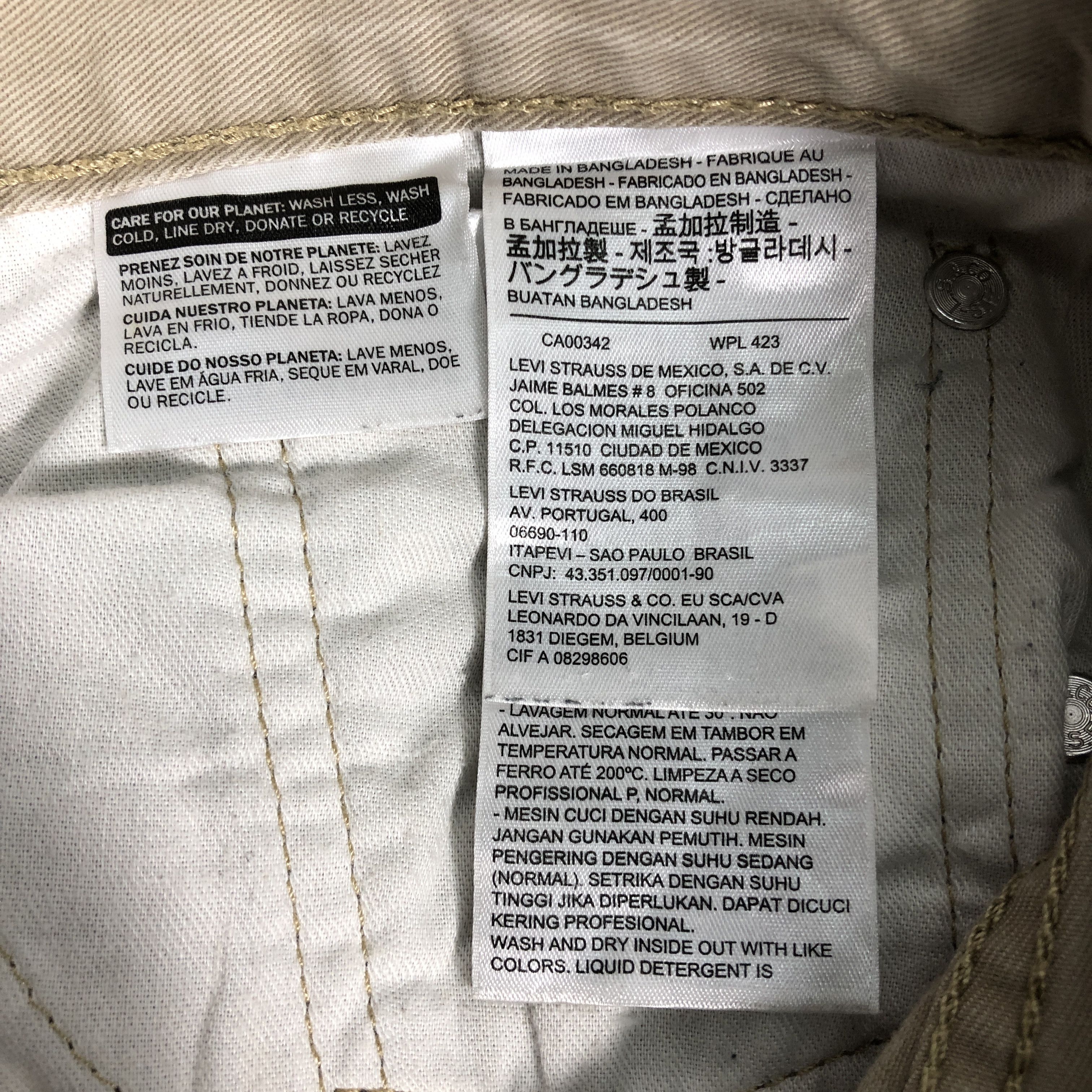 Levi's × Vintage Womens Vintage Levis 511 Pants L1106W Size 33" - 14 Thumbnail