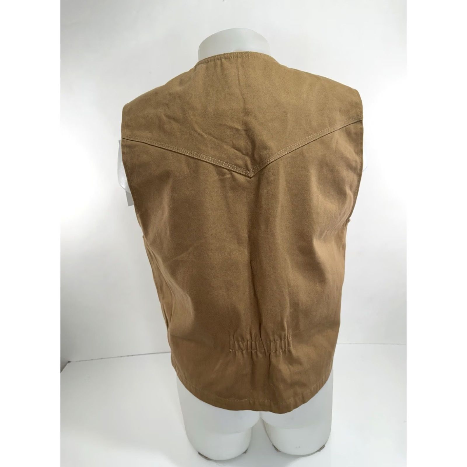 Vintage Wyoming Traders Canvas Embroidered Horse Western Vest M Brown Mens Size US M / EU 48-50 / 2 - 3 Thumbnail