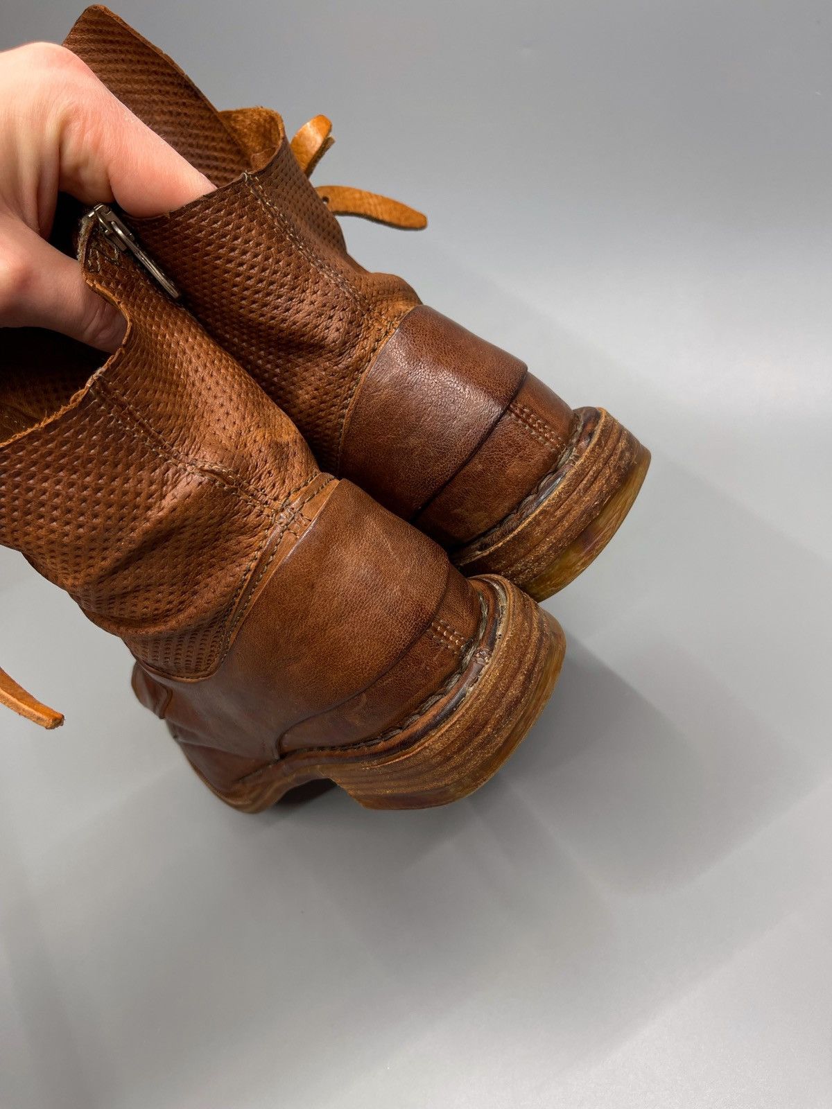 Japanese Brand × Vintage A.S 98 Boots Leather Style Rick Owens Size US 5.5 / EU 38 - 12 Thumbnail
