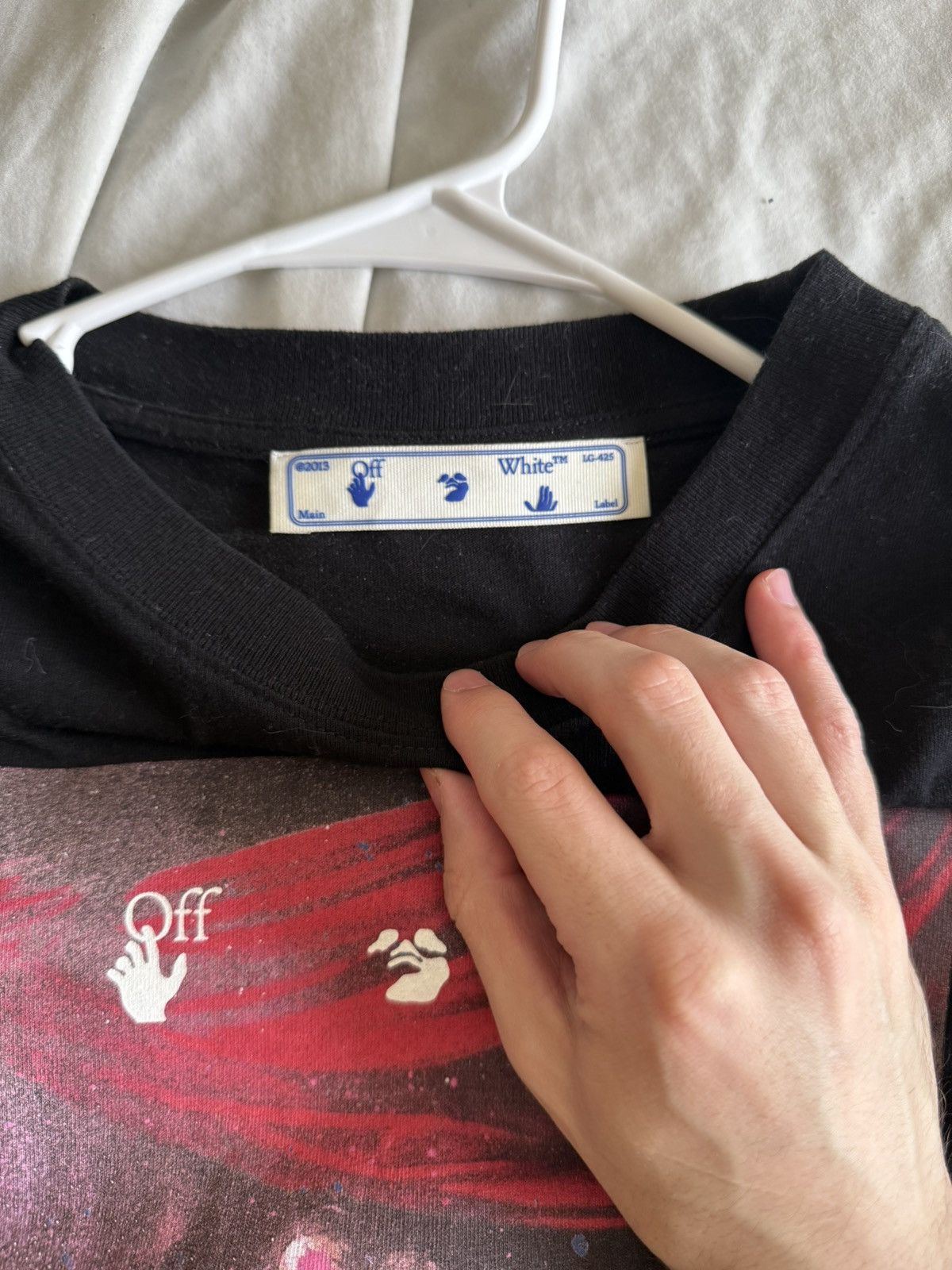 Off-White Off white Sprayed Caravaggio Print T shirt Size US S / EU 44-46 / 1 - 2 Thumbnail