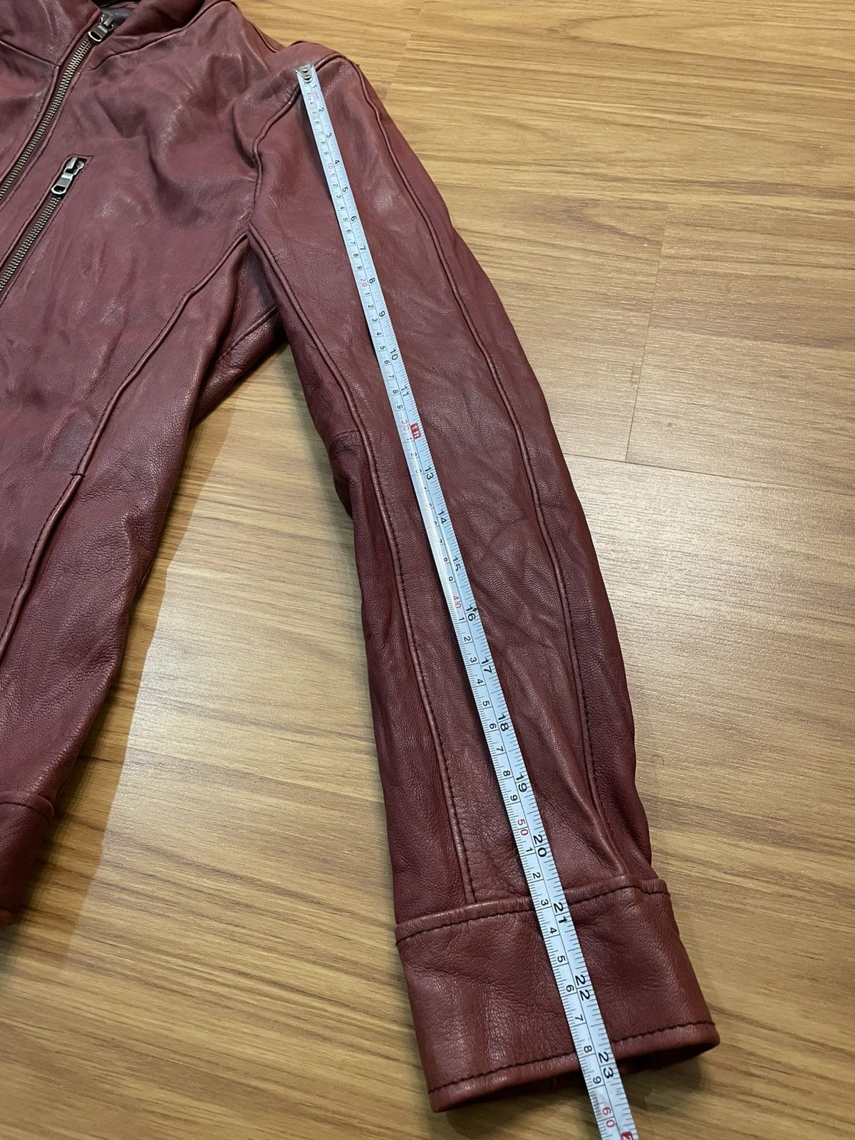 Tete Homme Tete Homme Japan Minimal Biker Leather Jacket (Goat Skin) Size US M / EU 48-50 / 2 - 9 Thumbnail
