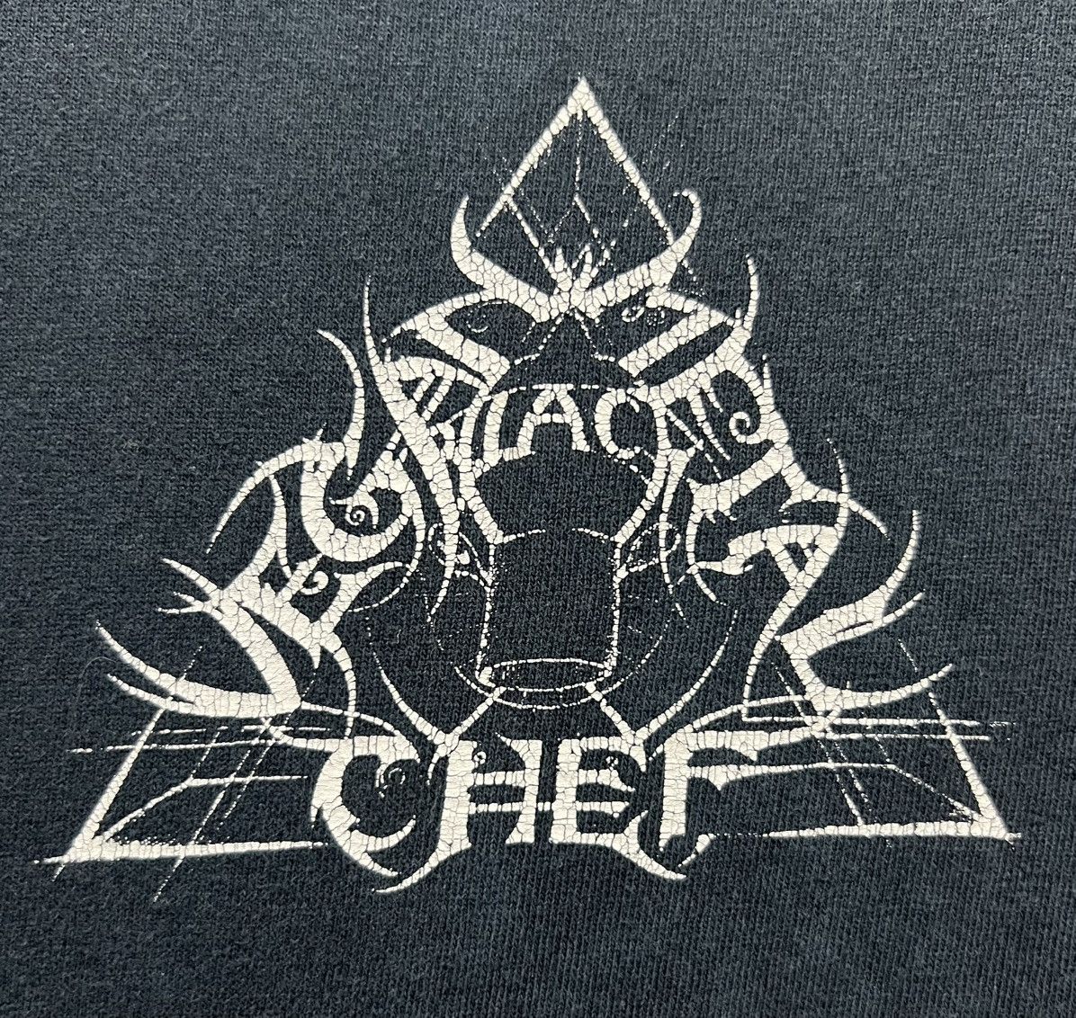 Band Tees × Vintage VINTAGE VEGAN BLACK METAL CHEF SHIRT Size US L / EU 52-54 / 3 - 4 Thumbnail