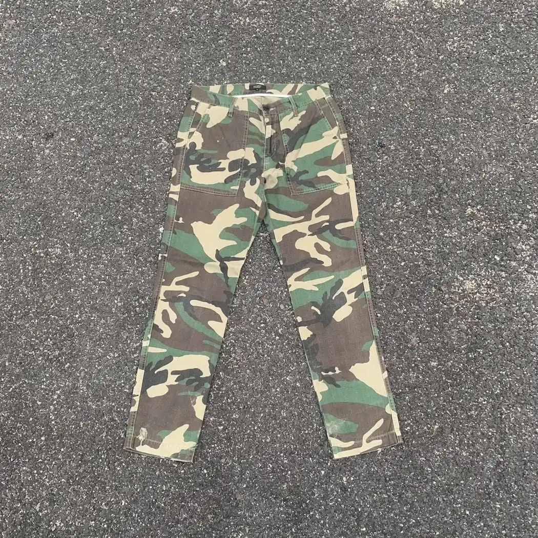 Hunter BROWNY Military Camo Woodland Trousers Fatigue Pants W32 Size US 32 / EU 48 - 3 Thumbnail