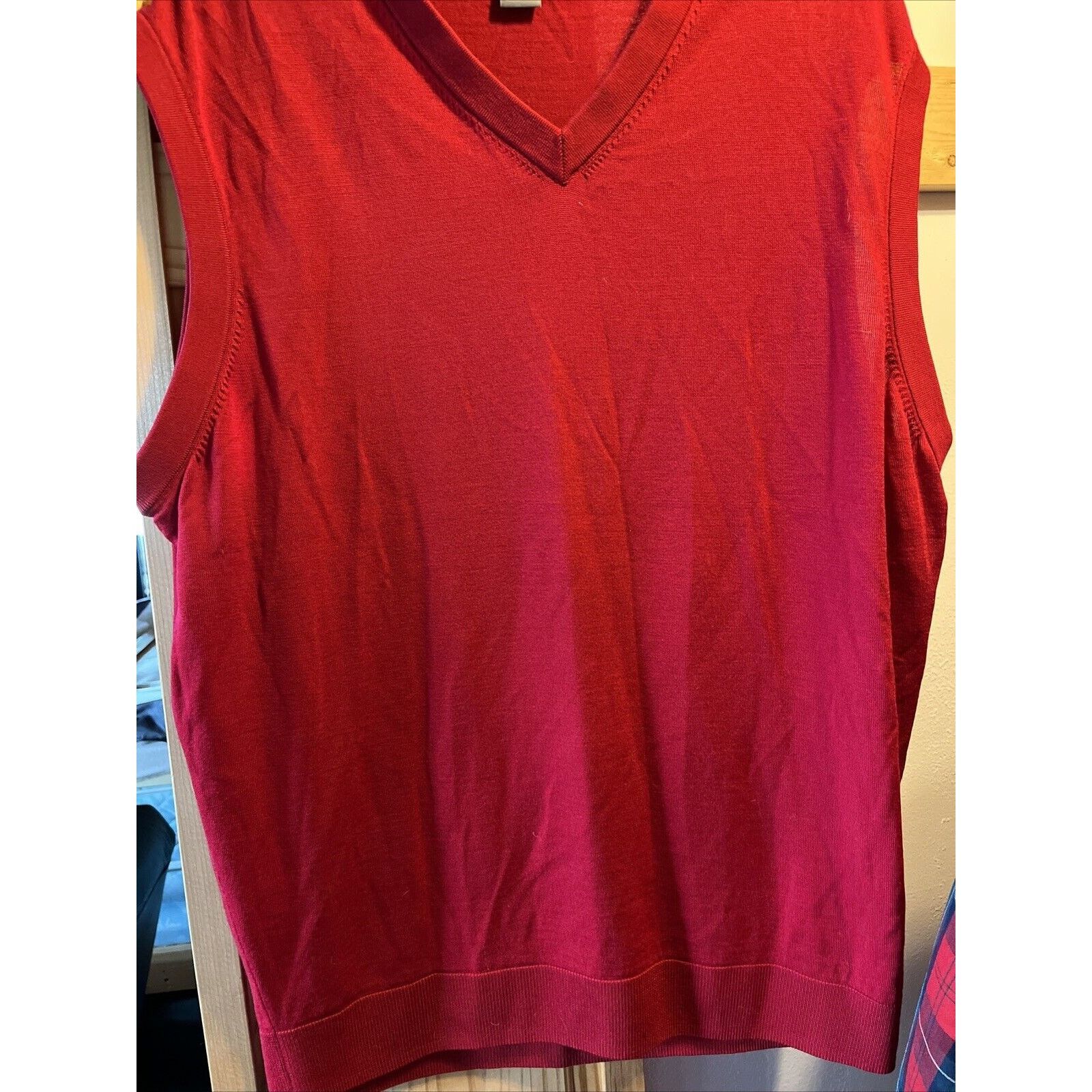 Cremieux Cremieux Signature Men’s XL Wool Uni Golf Sweater Vest Red Size US XL / EU 56 / 4 - 4 Thumbnail