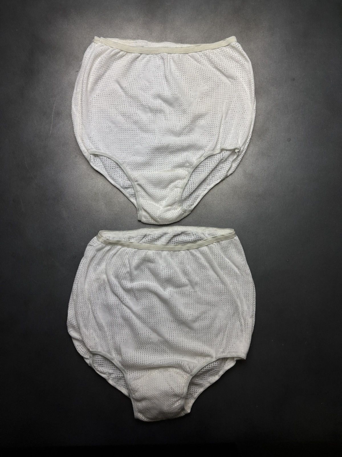 Marks & Spencer × Vintage Lot of 3 1970s Vintage Underwear Mesh Lace Terry Cloth UK L Size ONE SIZE - 2 Thumbnail