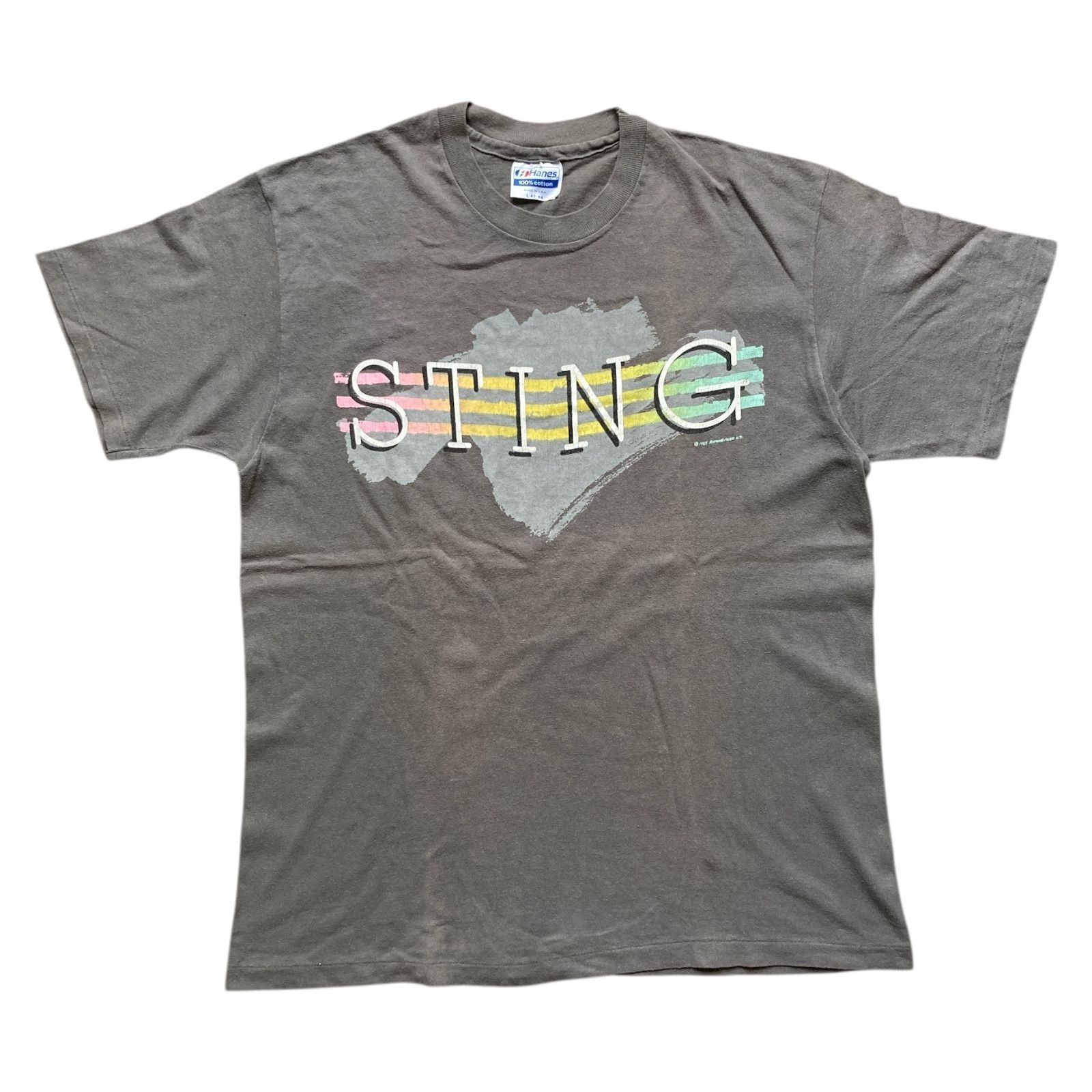 Hanes Vintage 1985 Sting The Dream Of The Blue Turtles World Tour Size US L / EU 52-54 / 3 - 1 Thumbnail