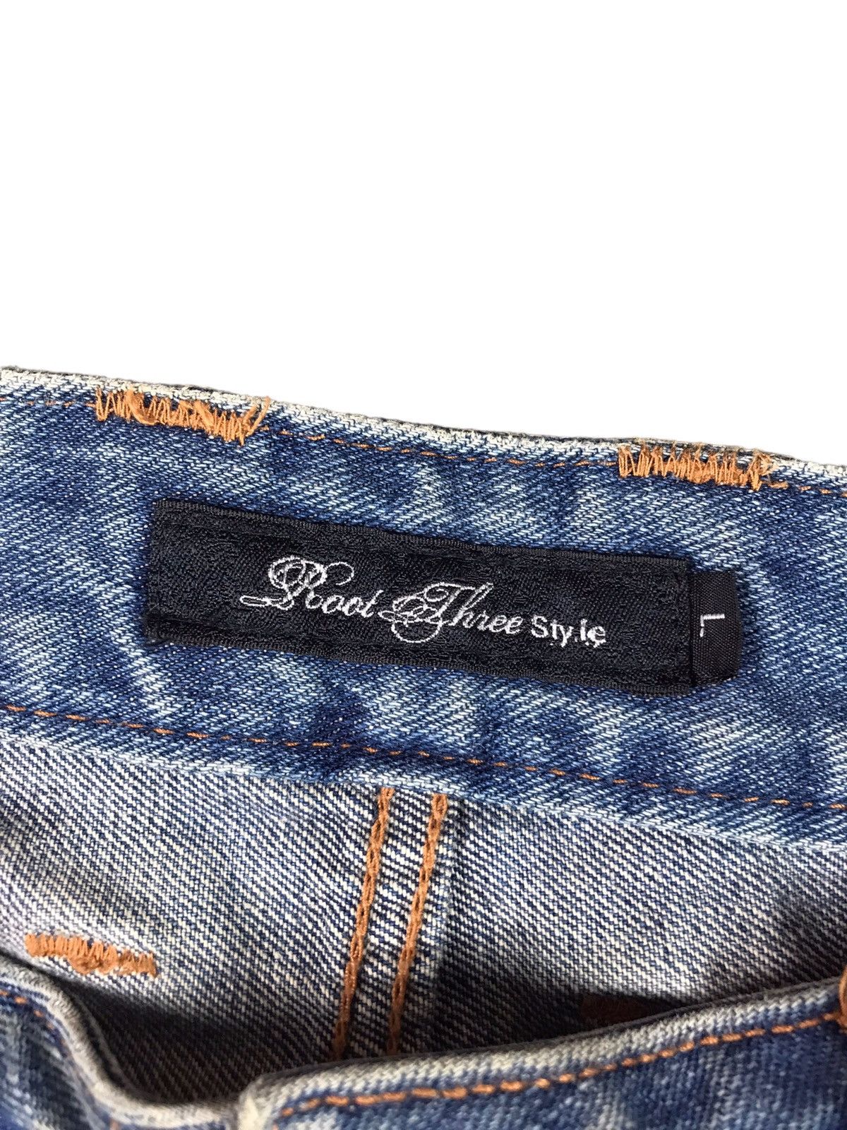 Japanese Brand AUTHENTIC ROOT THREE STYLE BIKERS JEANS Size US 35 - 8 Thumbnail