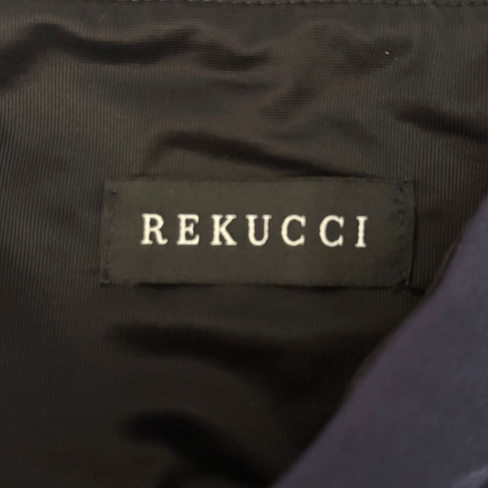 Vintage VINTAGE? No. Rekucci Pants Navy Blue 4P Petite Pull On Straight Leg Chino Office Travel Workwear Stretch Easy Care Size 27" / US 4 / IT 40 - 3 Thumbnail