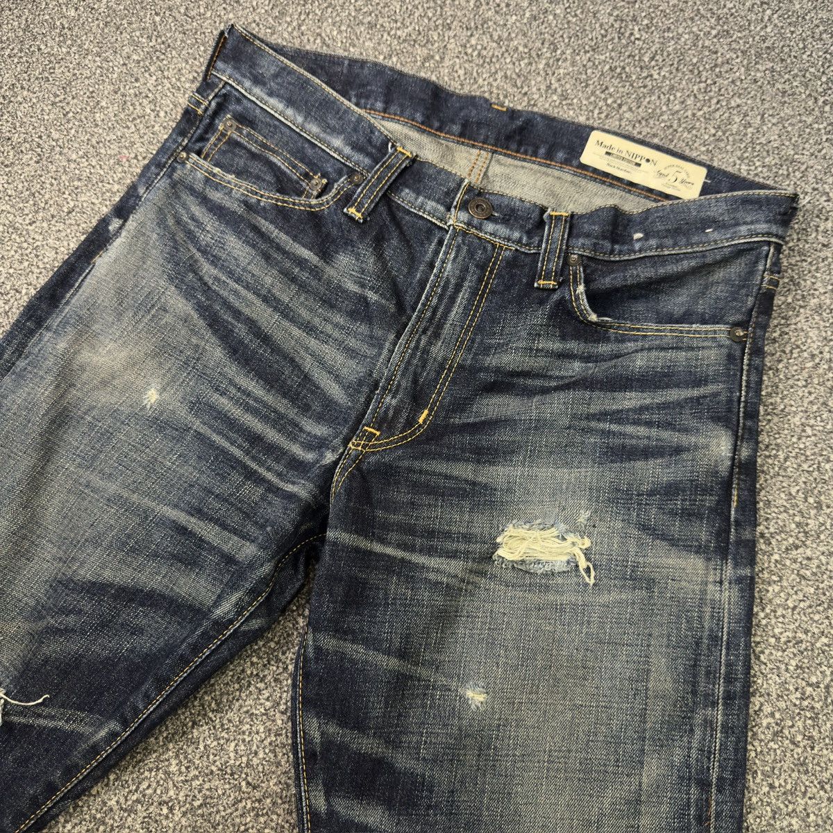 Japanese Brand 🔥🇯🇵 Back Number Limited Edition Denim Size US 33 - 4 Thumbnail