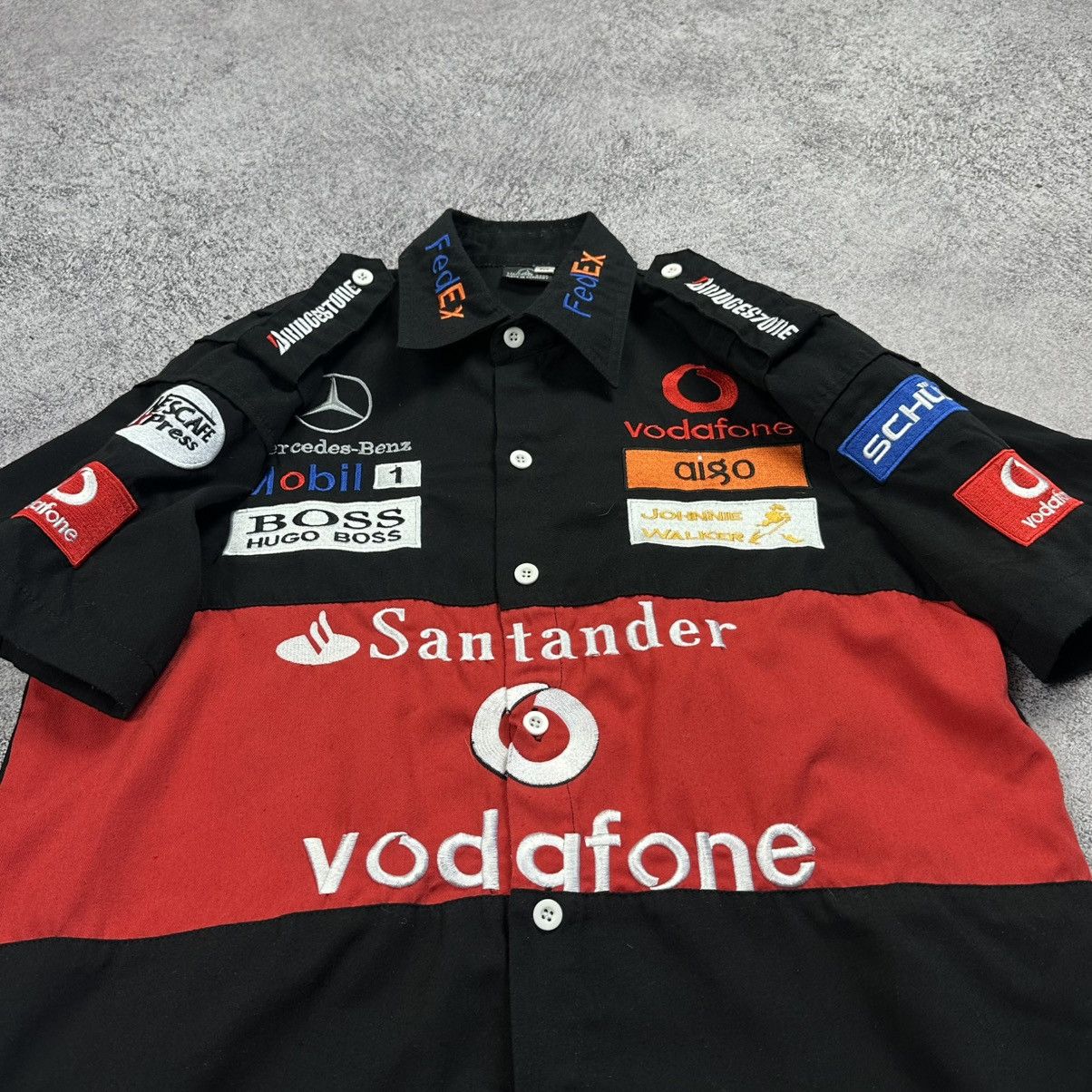 Mercedes-Benz Vintage West Mercedes McLaren Formula 1 Team 00s F1 Racing Size US M / EU 48-50 / 2 - 3 Thumbnail