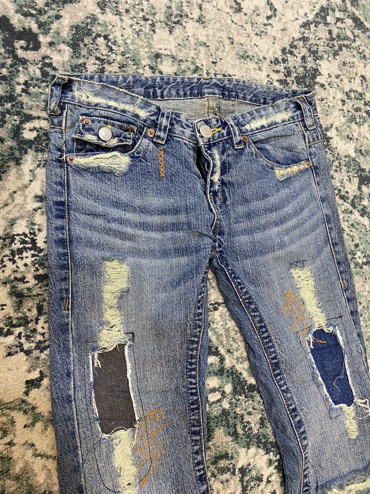True Religion Reconstructed True Religion Flare Denim By La Limited Denim Size US 30 / EU 46 - 7 Thumbnail