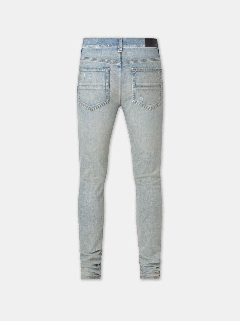 Amiri oc11z0526 Suede MX1 Jeans in Antique Indigo Size US 34 / EU 50 - 2 Thumbnail