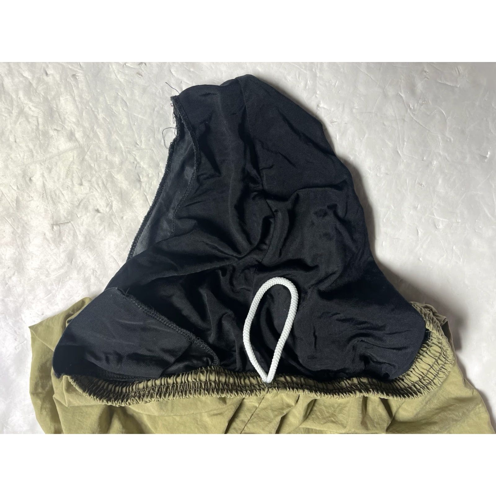 Vintage MX3 Mens Running Shorts Nylon Elastic Waist Drawstring Solid Green M Size US 31 - 6 Thumbnail