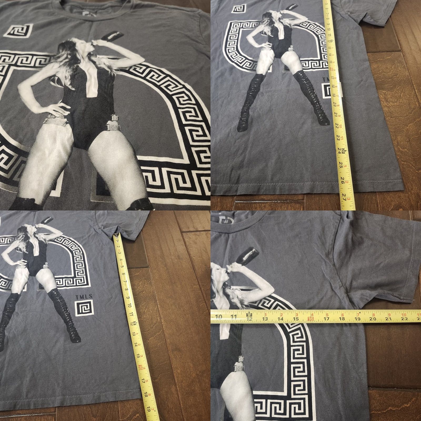 Vintage TMLS Too Many Loose Strings Graphic T Shirt Men M Streetwear Gray Shirt Graphic Print Men M Gray Hip Hop Money Classic Vintage No Size US M / EU 48-50 / 2 - 8 Thumbnail