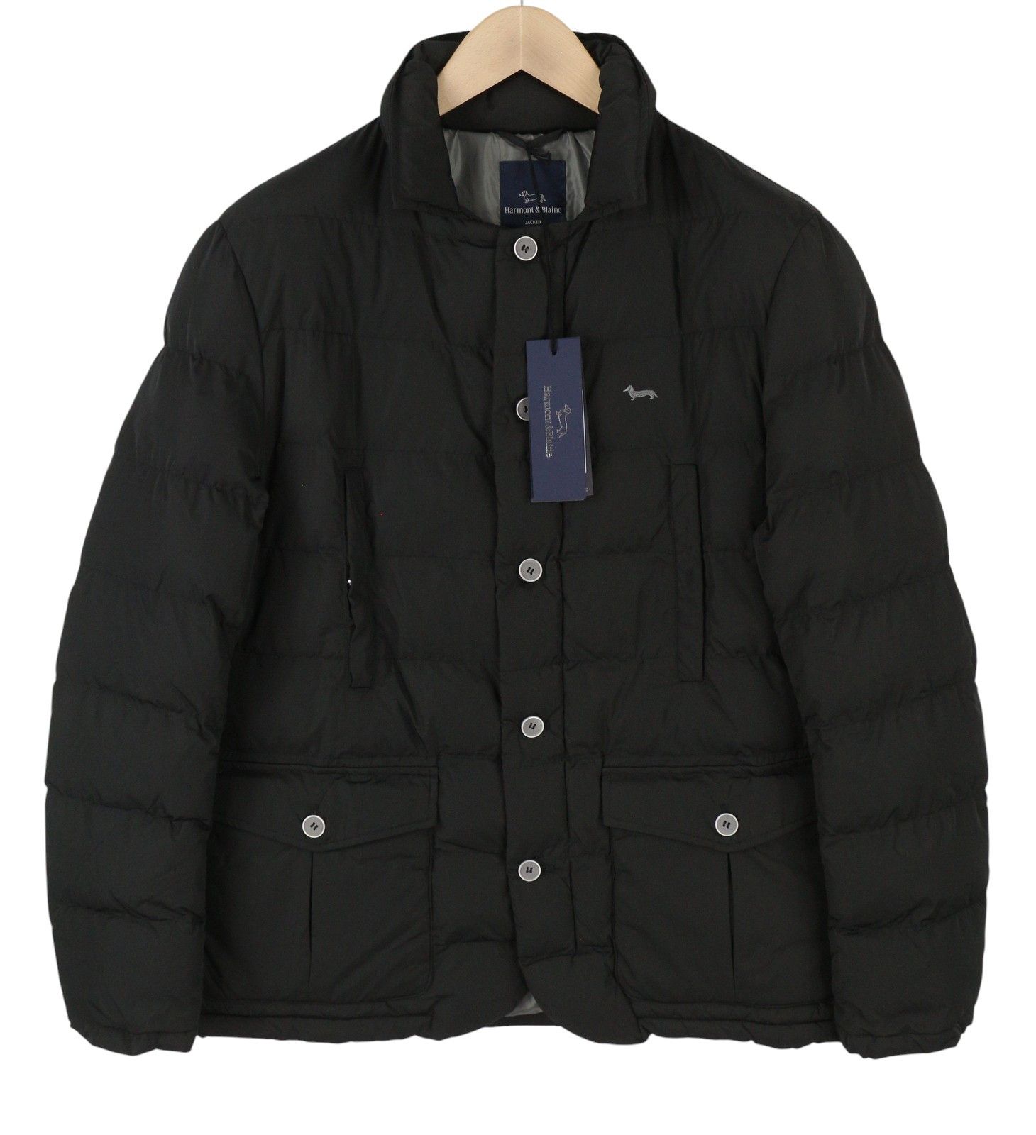 Harmont & Blaine TRAPUNTATA MULTI TASCA L Black Padded Button 87673 Size US L / EU 52-54 / 3 - 1 Thumbnail