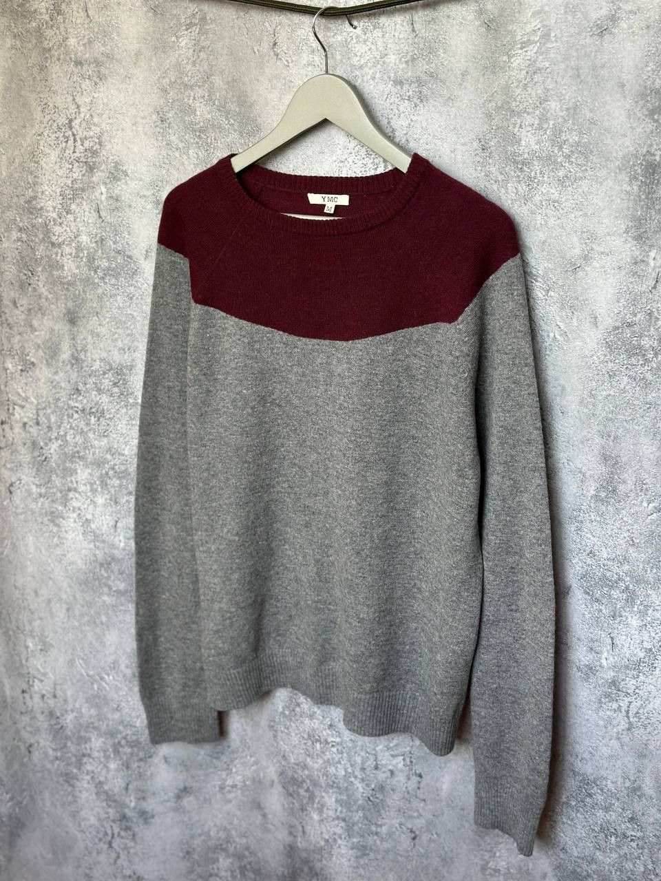 You Must Create YMC Lambswool Knit Sweater Crew Colorblock