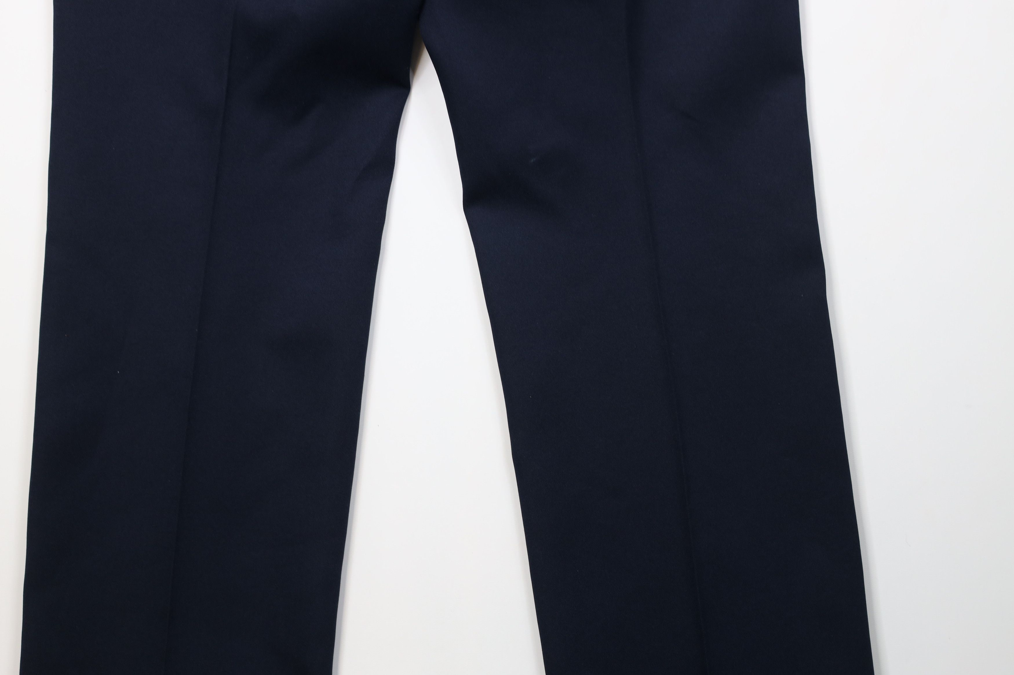 Vintage Vintage 70s Streetwear Flared Wide Leg Chino Pants Navy Blue Size US 34 / EU 50 - 12 Thumbnail