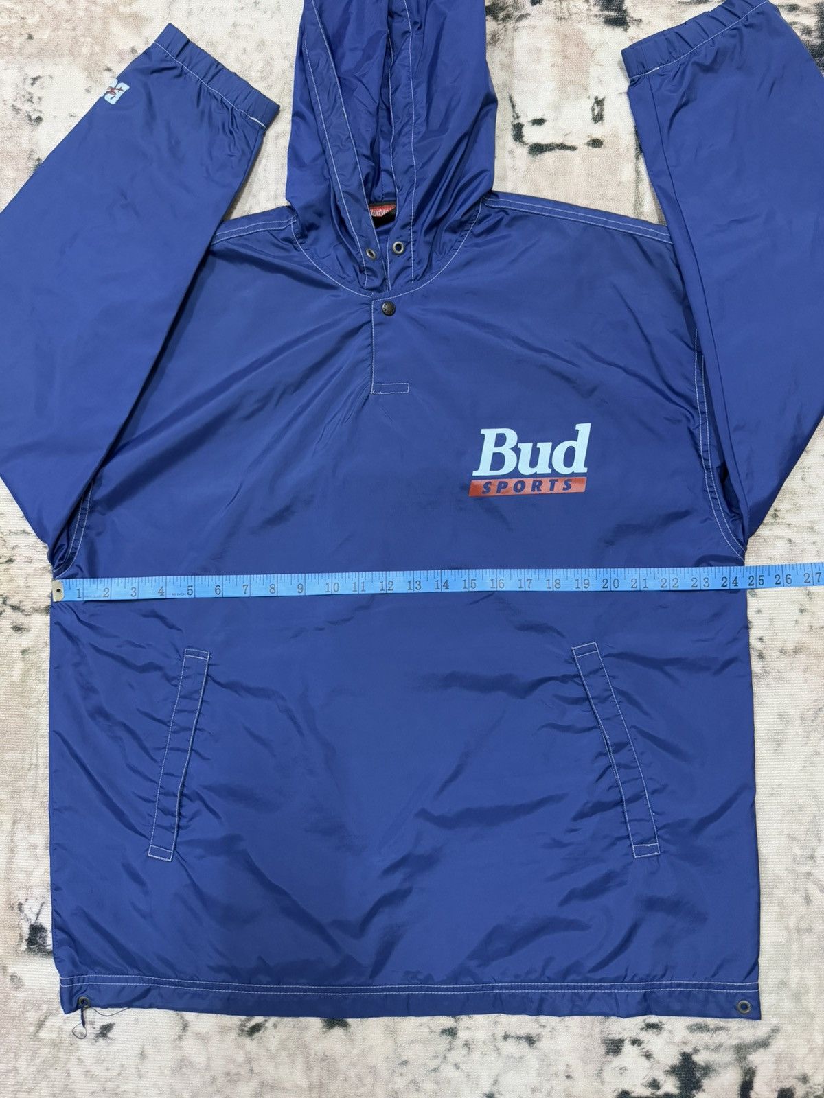 Budweiser × Vintage Vintage Budweiser Sports Pullover Windbreaker Jacket Size US L / EU 52-54 / 3 - 14 Thumbnail