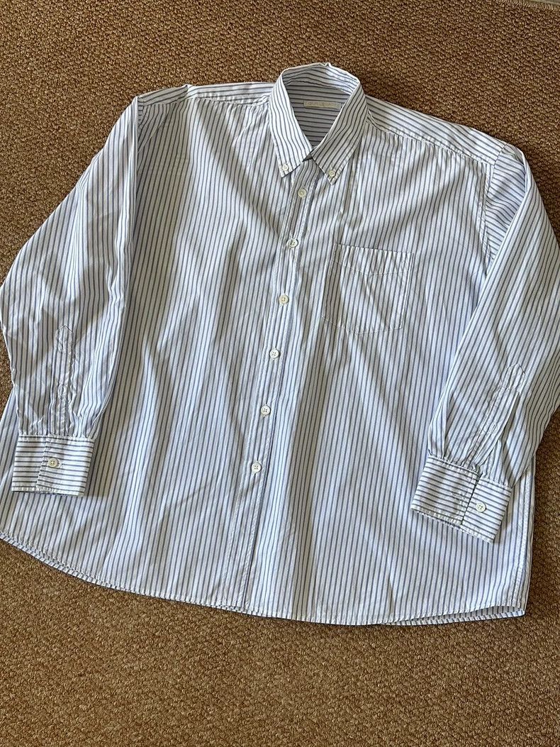 Our Legacy Our Legacy size46 Blue and white striped shirt Size US S / EU 44-46 / 1 - 1 Thumbnail