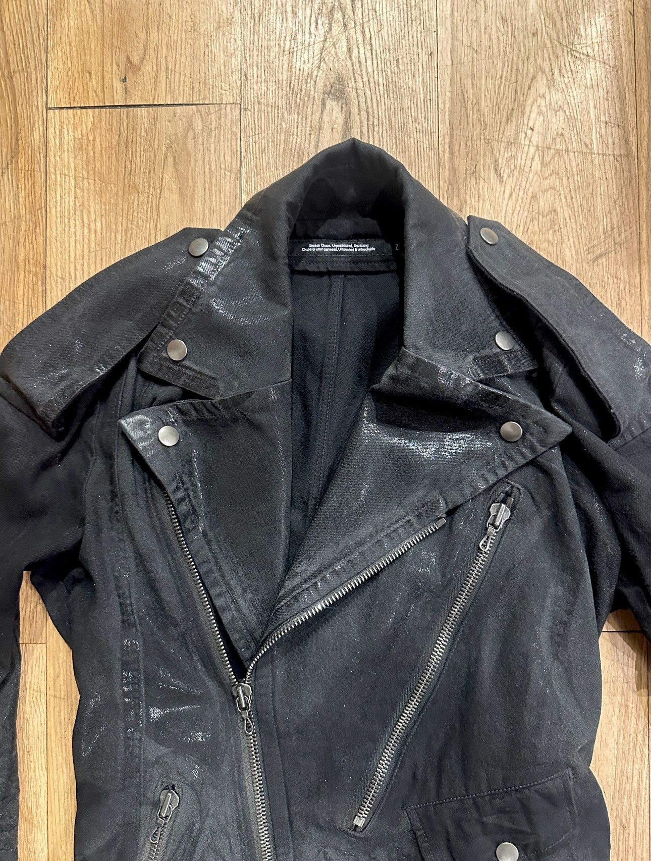 Julius Julius ‘Ana-Moto’ Waxed Motorcycle Jacket Size US M / EU 48-50 / 2 - 4 Thumbnail