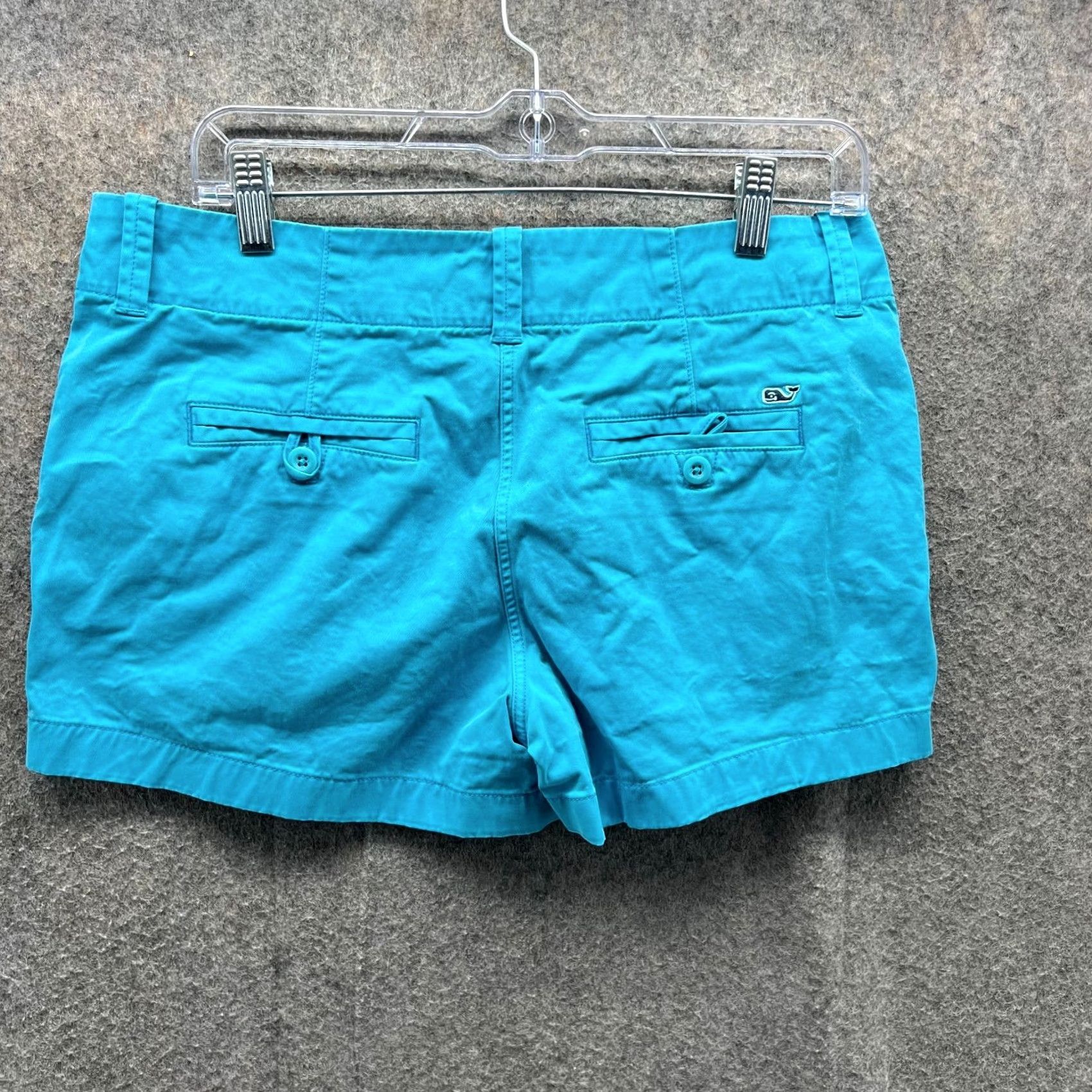Vineyard Vines Vineyard Vines Shorts Womens 6 Light Blue Chino Flat Front Cotton Canvas Short, Regular Rise, 34 in Waist, Blue, 6, Chino, Casual Size 28" / US 6 / IT 42 - 2 Thumbnail