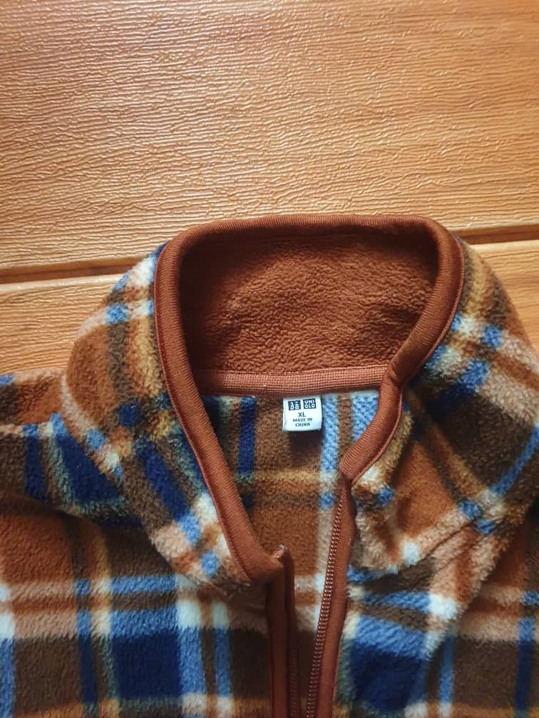 Japanese Brand Uniqlo checkered Japanese brand Fleece Sweater Size US L / EU 52-54 / 3 - 2 Thumbnail