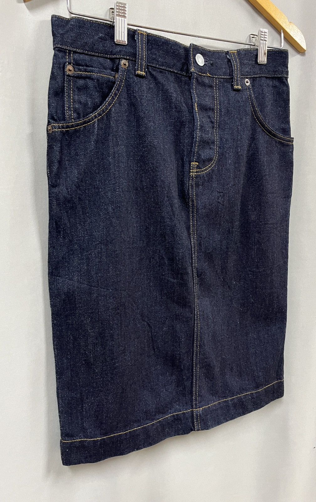 Edwin × Japanese Brand × Margaret Howell Margaret howell mini skrits blue denim Size 29" - 4 Thumbnail