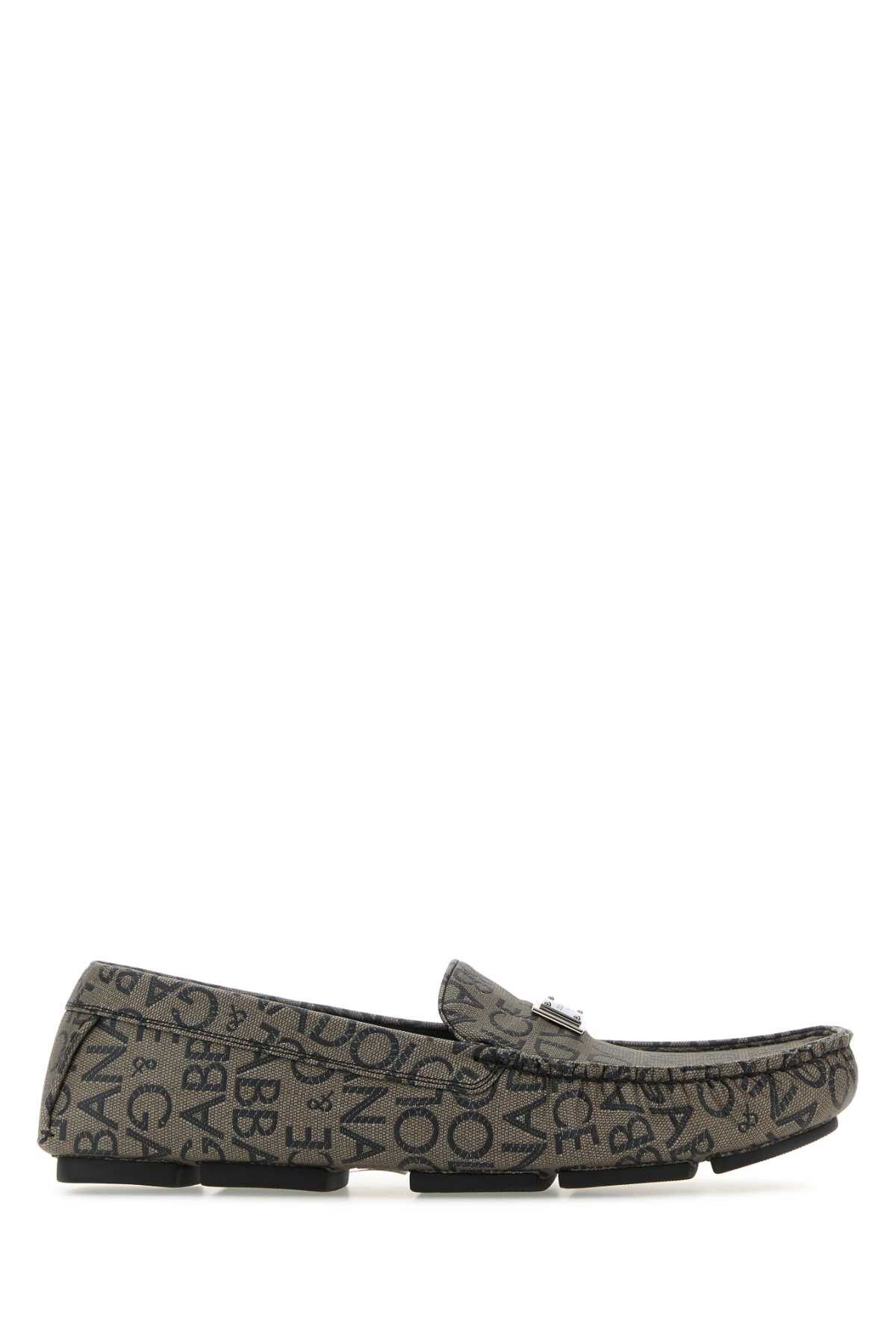 image of Dolce Gabbana Printed Jacquard Loafers, Men's (Size 9)