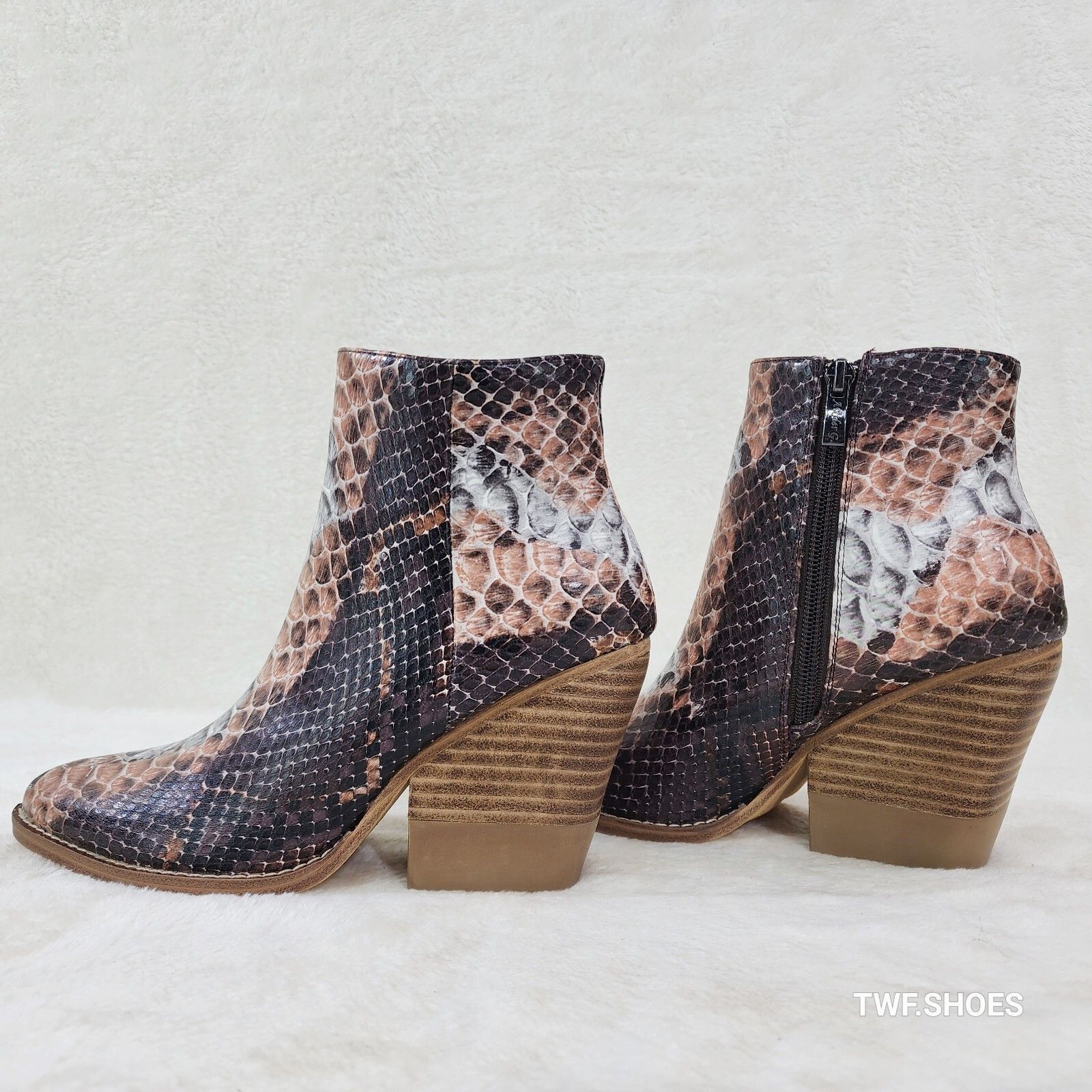 Other Autumn Colorful Multi Snake Country Western Cowgirl Ankle Bo Size US 9 / IT 39 - 1 Thumbnail