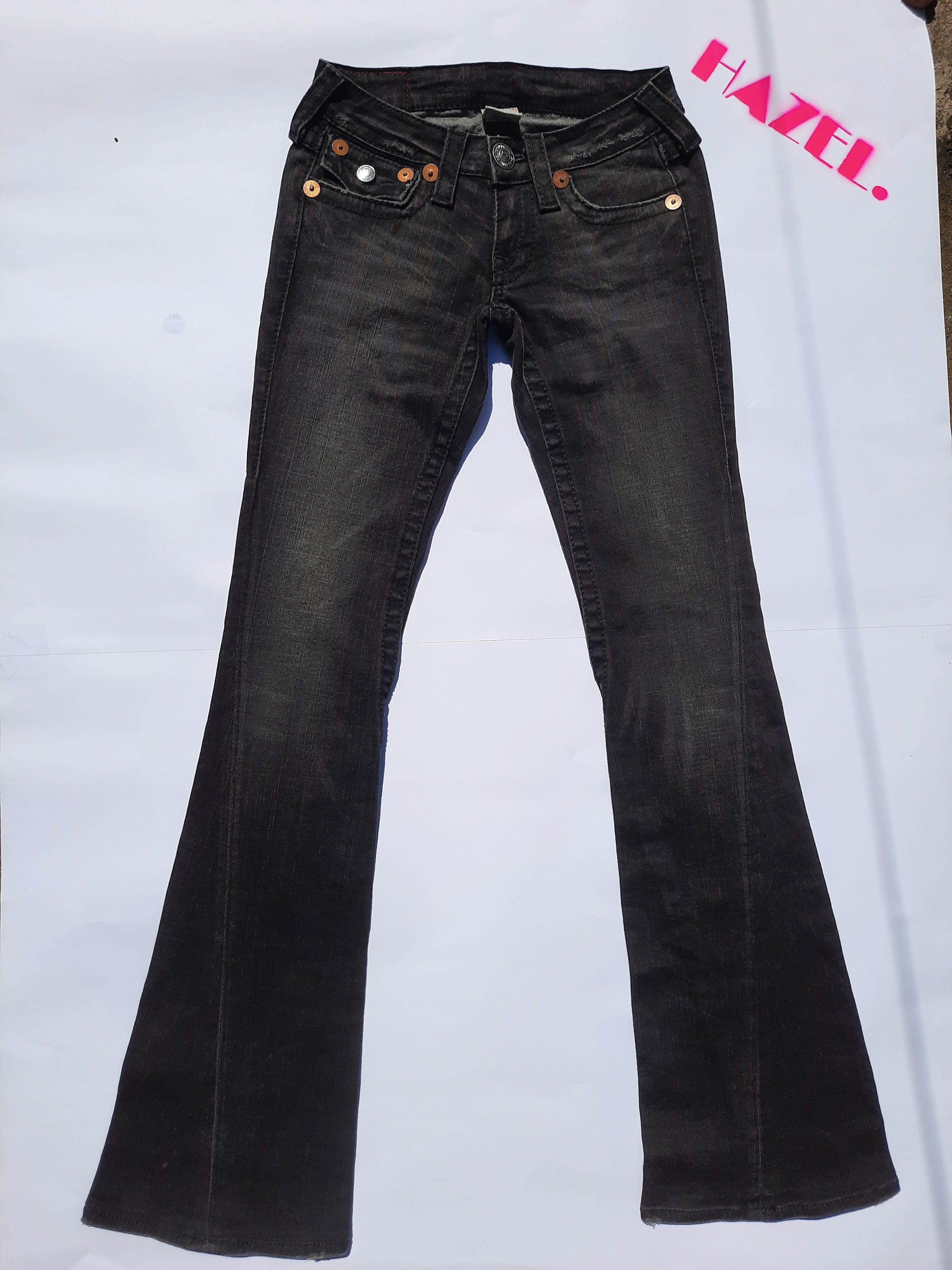 image of Flare Jeans True Religion in Dark Gray, Women's (Size 24)