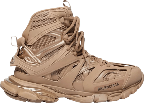 image of Balenciaga O1S1Wg110524 Track Hike Sneakers In Dark Beige, Men's