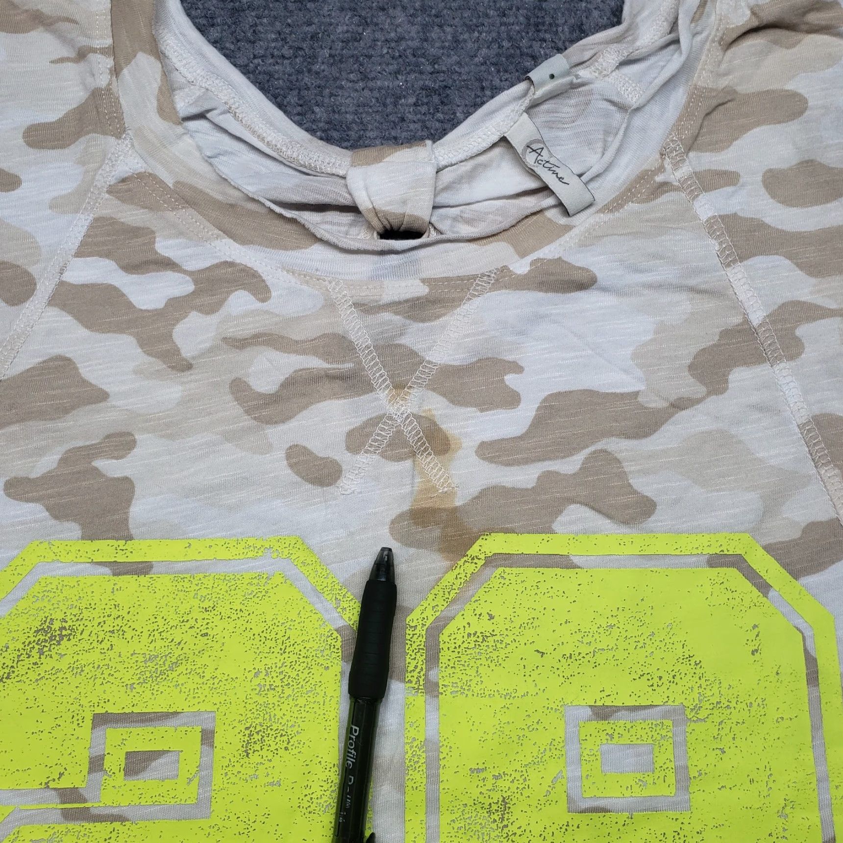 Vintage Acttive Shirt Womens 14 16W Plus Camo Number 29 Sportswear Short Sleeve Tee New Size XXL / US 16-18 / IT 52-54 - 3 Thumbnail