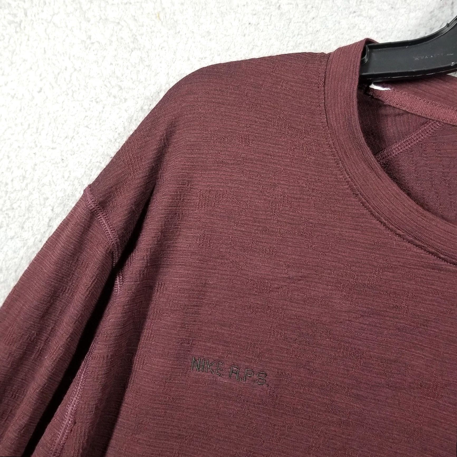 Nike Nike Dri-FIT ADV Long Sleeve Shirt Mens Medium Maroon FZ0991-652 Nike Shirt Size US M / EU 48-50 / 2 - 3 Thumbnail